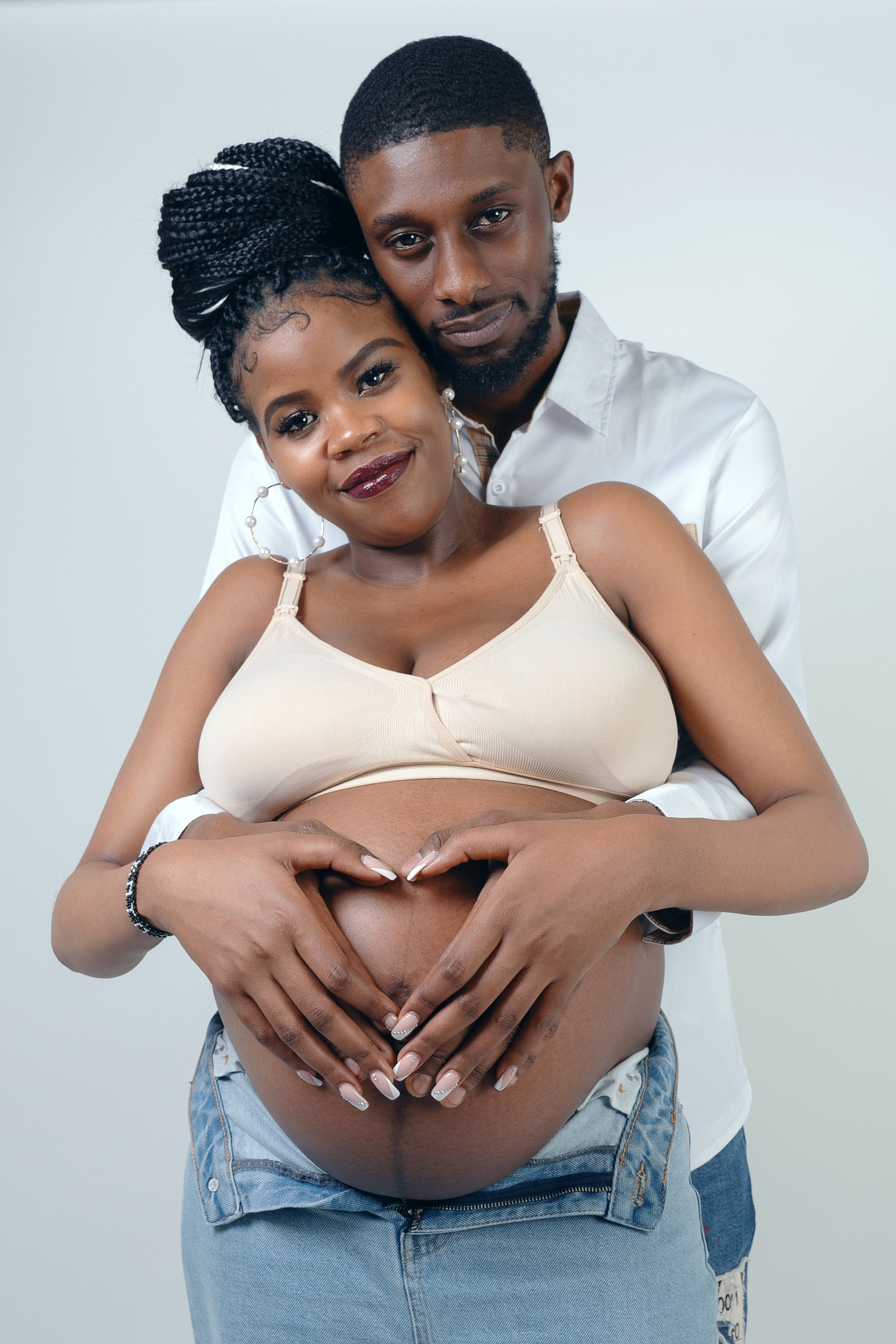 Family Pregnancy photoshoot at studio. Professional Photographer, Videographer in London Dilyana Tankova