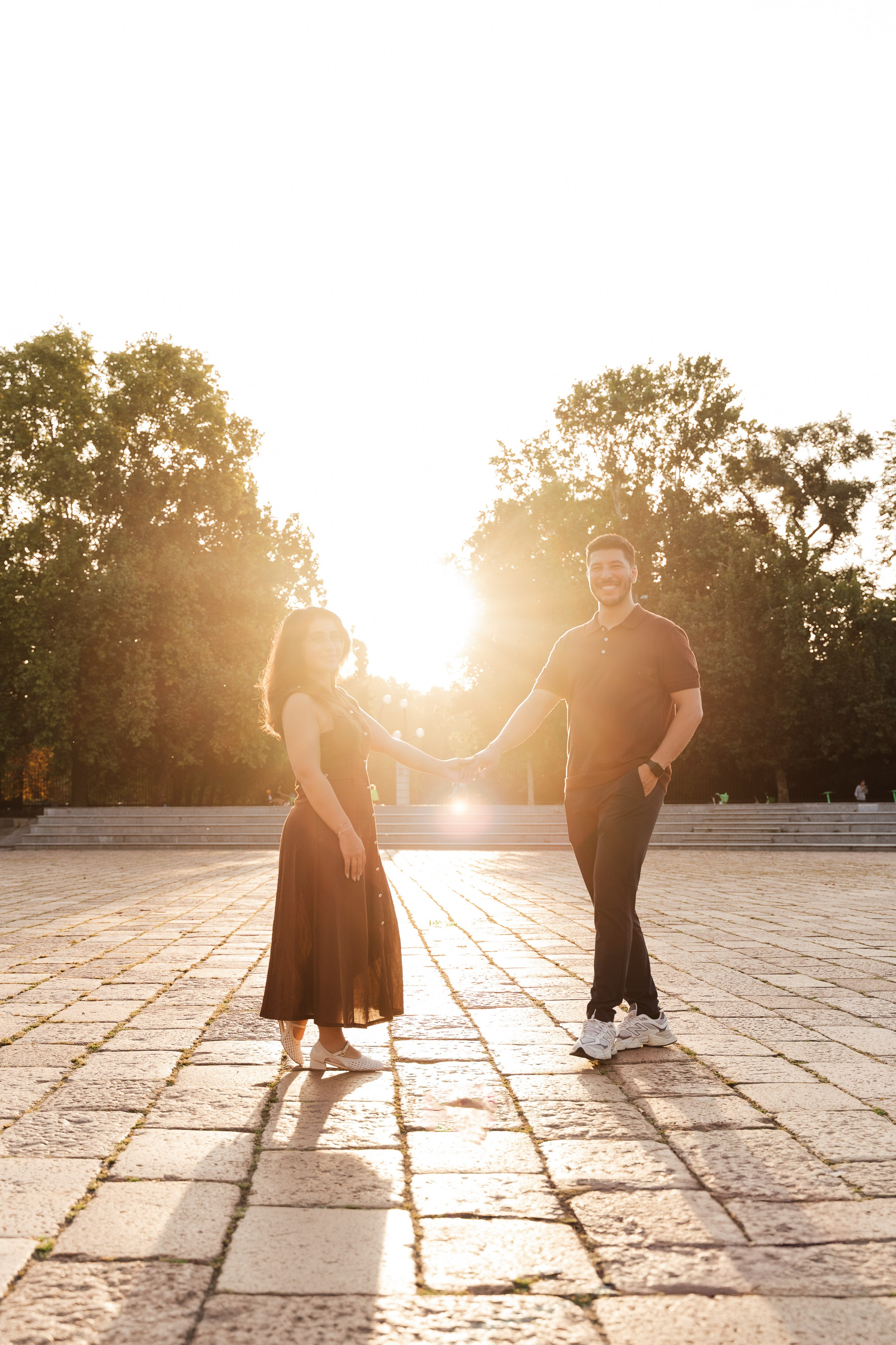Sunrise Proposal in Milan. Proposal Photographer in Lake Como