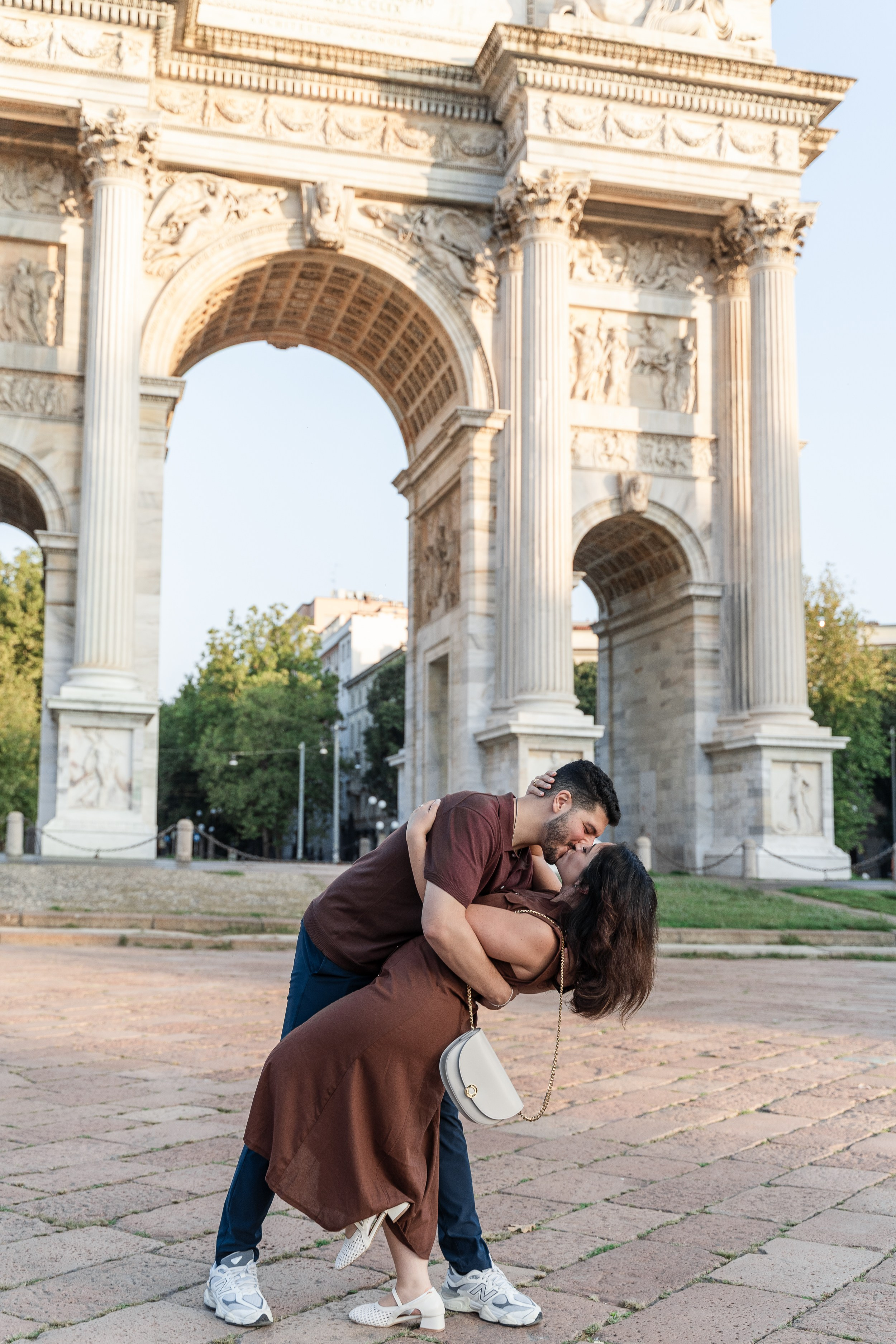 Sunrise Proposal in Milan. Proposal Photographer in Lake Como