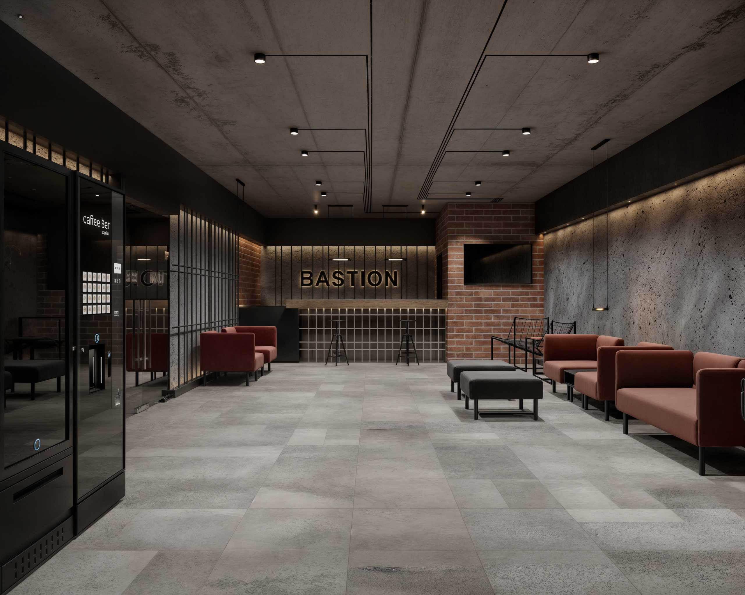 Bastion Hostel, Daugavpils. Interjera dizaina studija 4 Stūri