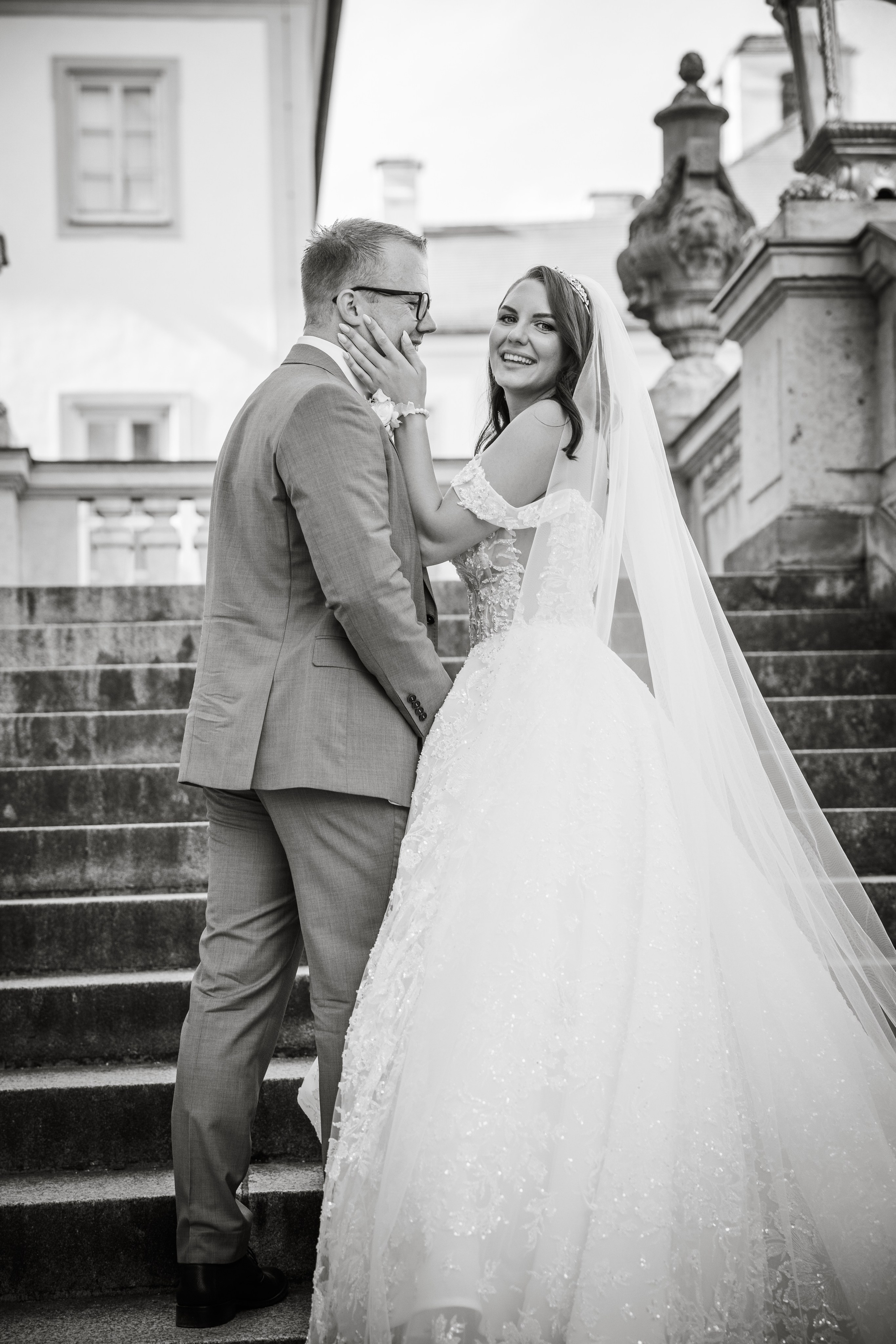 Hochzeit im Schlosscafé im Palmenhaus & Schloss Nymphenburg. Hochzeitsfotograf München Taufe Familienfotograf Tanja Mauke