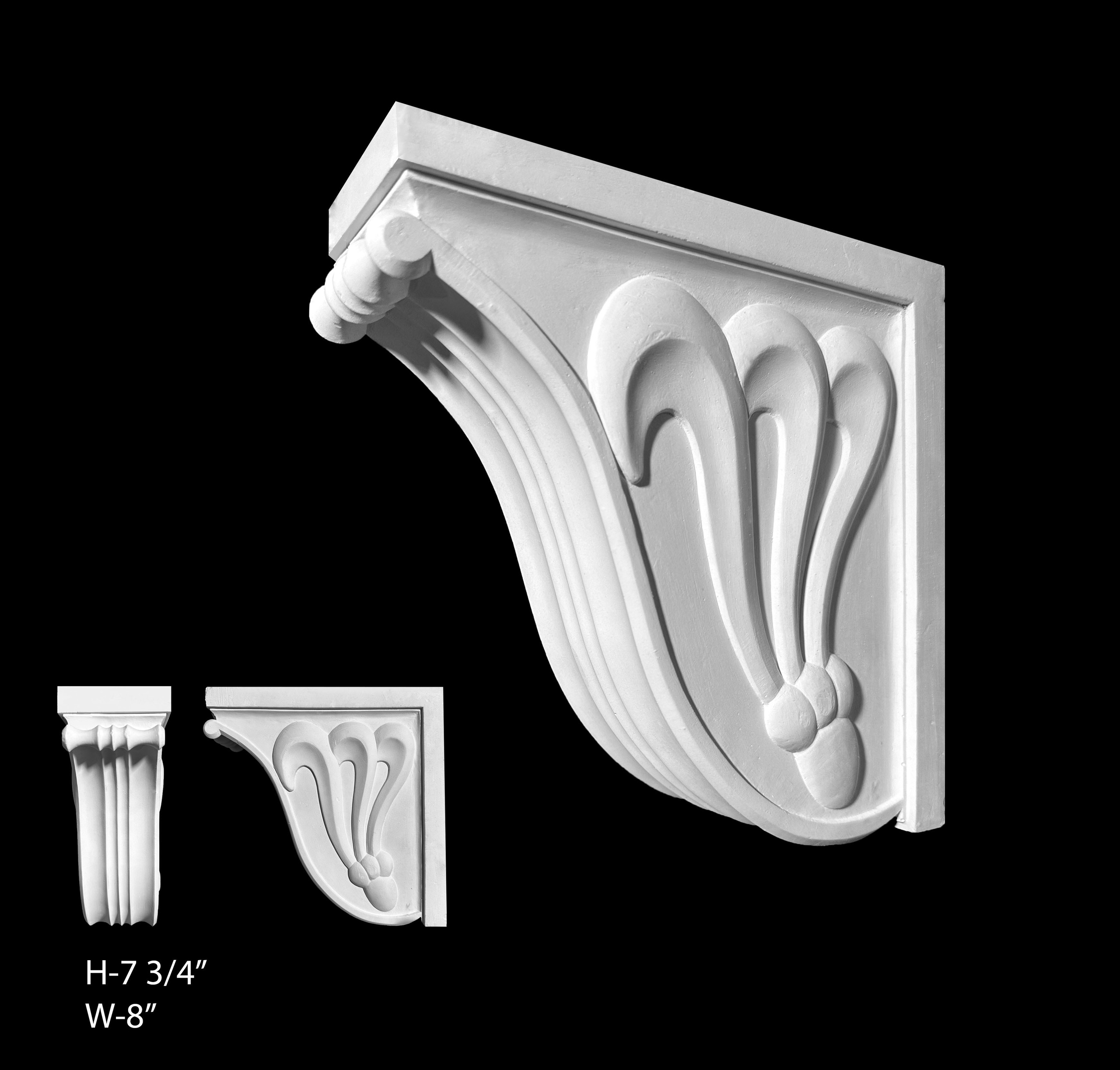Corbels. Plaster molding
