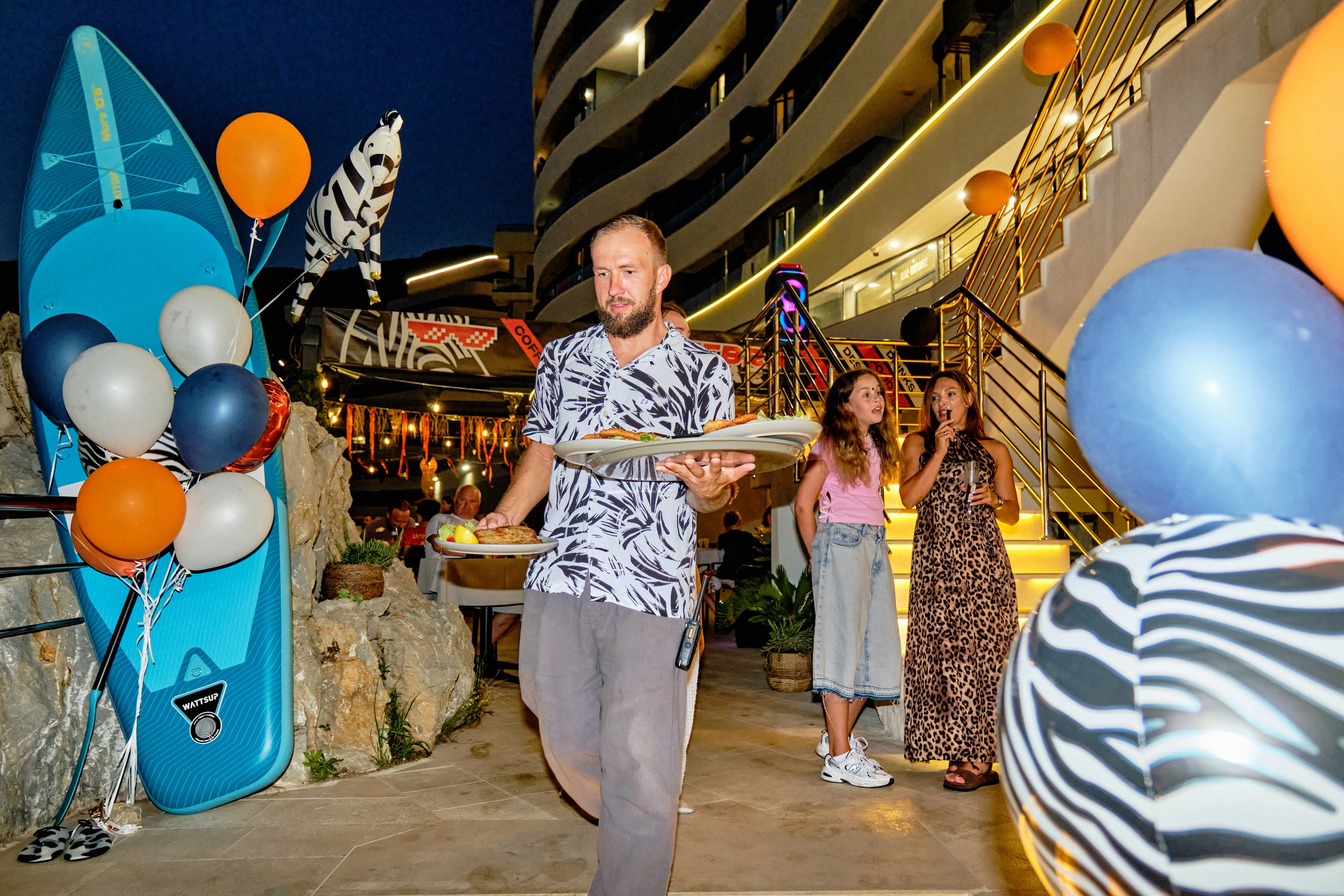 Photo report from the Zebra Restaurant’s birthday celebration. Becici, Montenegro. Photographer, photo artist Alena Novgorodtseva