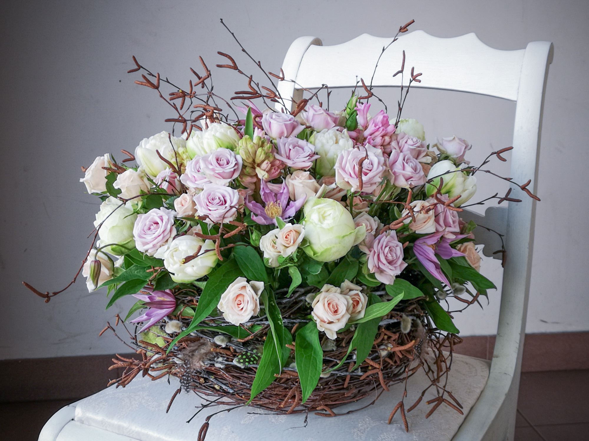 Puķu grozi. Event design, decoration, floristry, gift, Irina Novika, Riga, Latvia