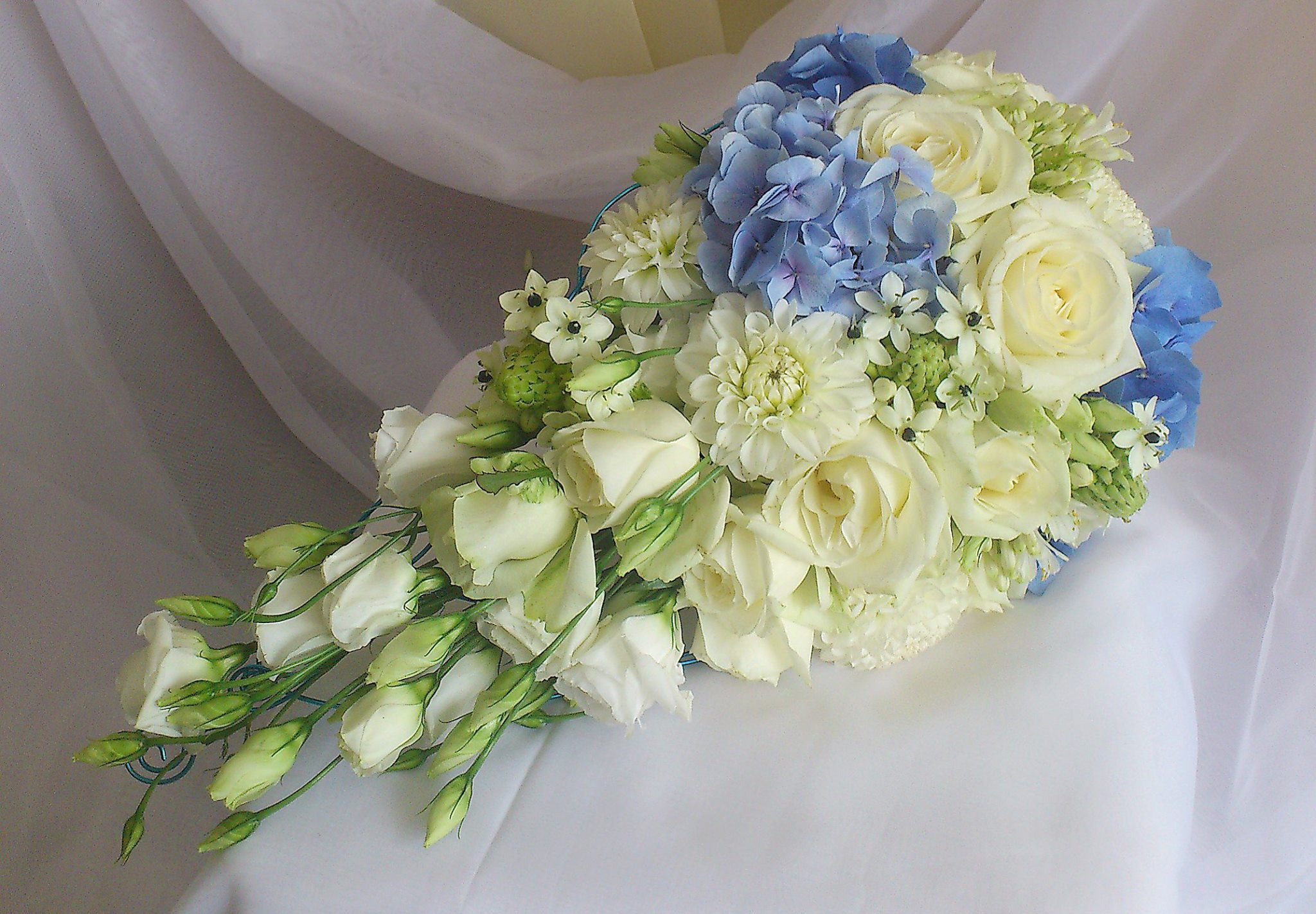 Līgavas pušķi zilos toņos. Event design, decoration, floristry, gift, Irina Novika, Riga, Latvia