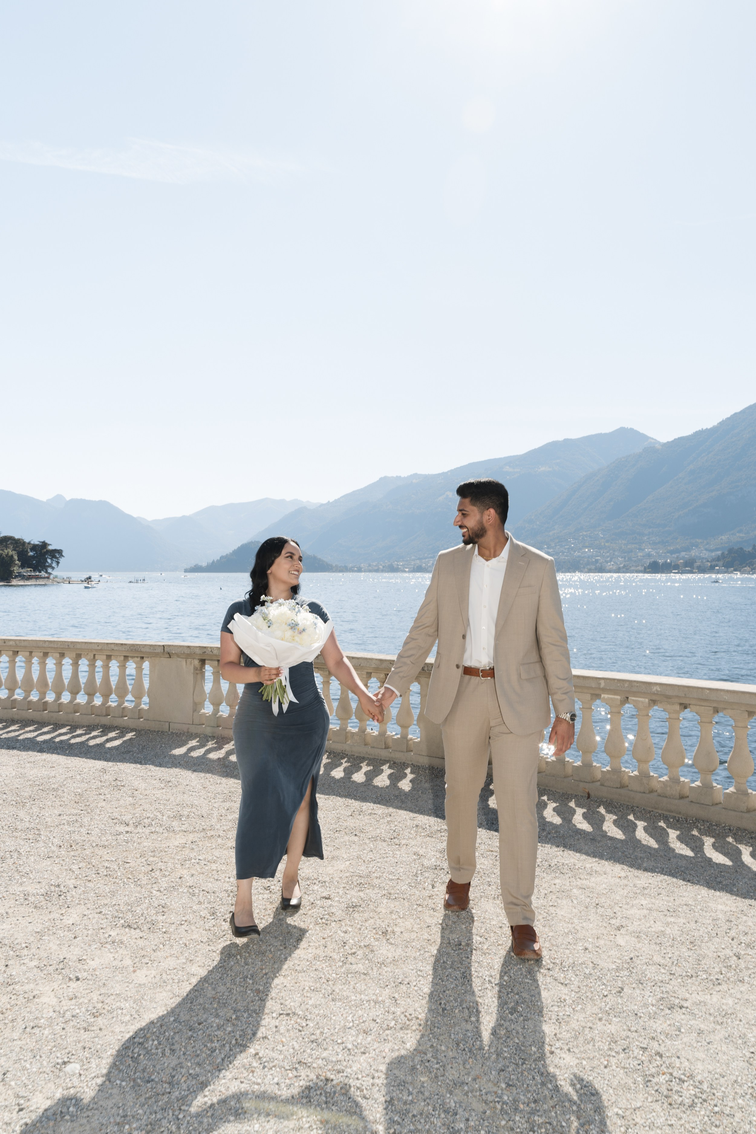 Villa Melzi Secret Proposal. Lake Como Proposal Photographer | Surprise Proposals & Engagements