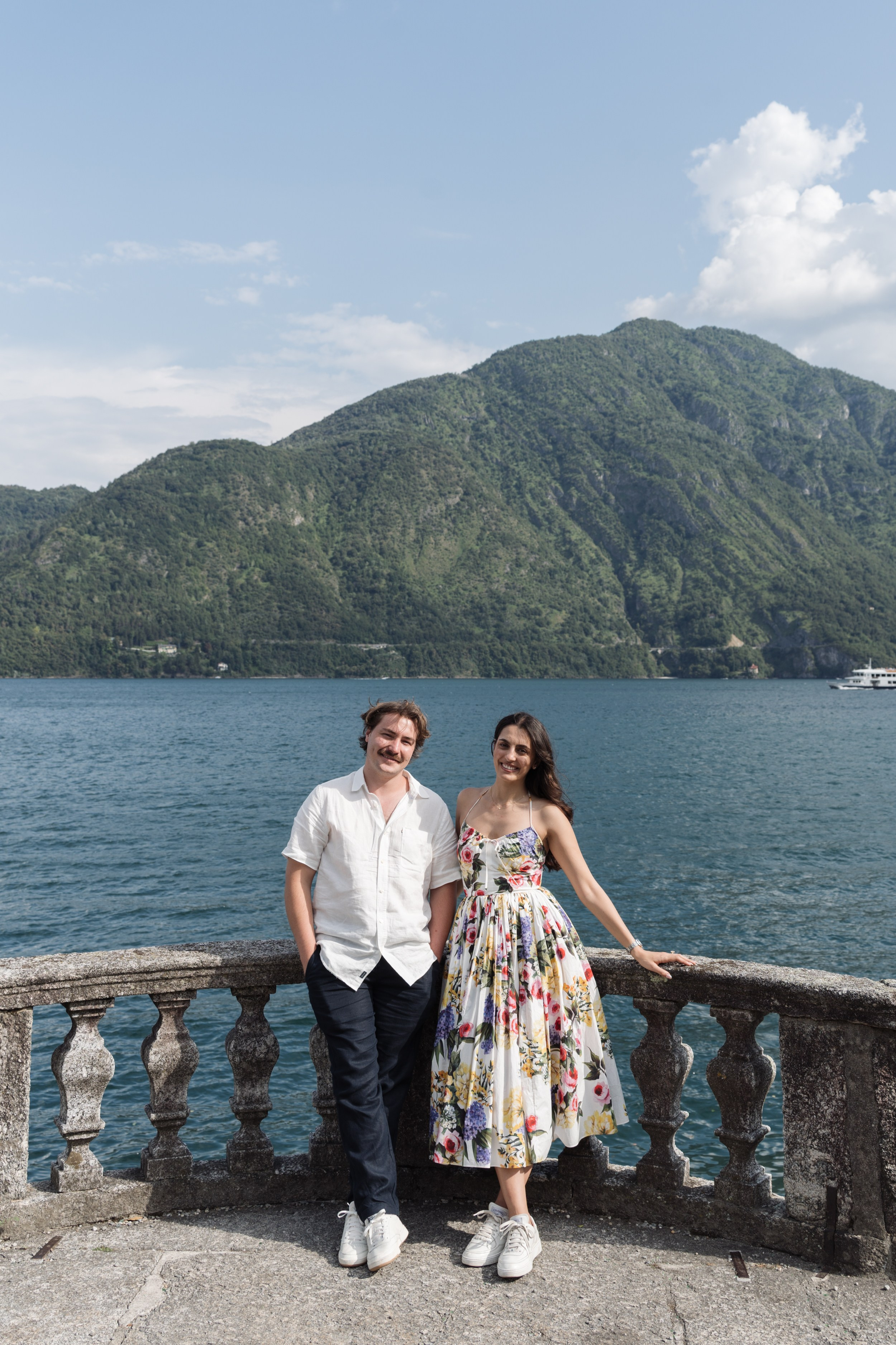Engagement Photoshoot in Tremezzo. Lake Como Proposal Photographer | Surprise Proposals & Engagements