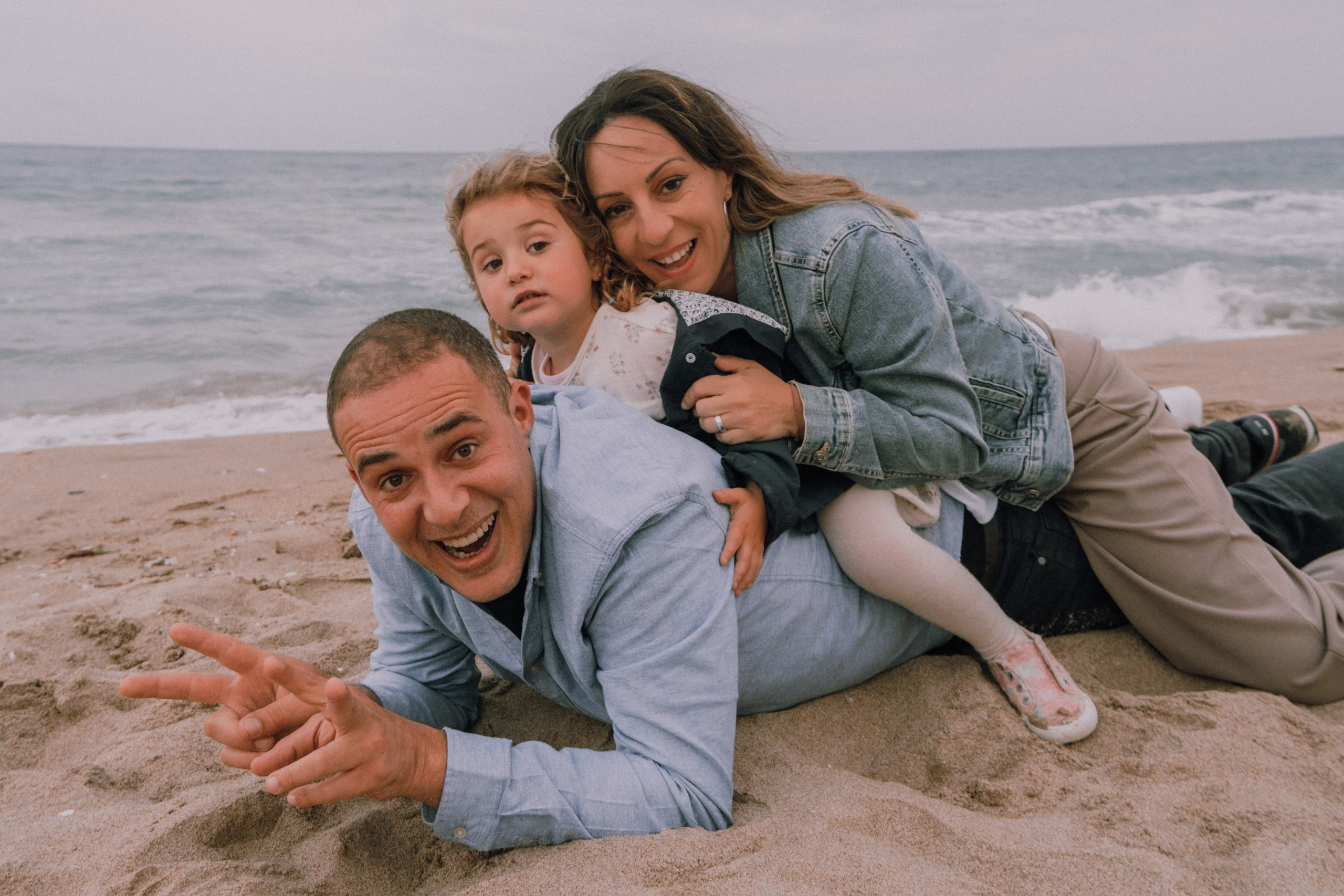 Семейная фотосессия на пляже. Профессиональная фотосъемка в Калафелле — Елена Медведева