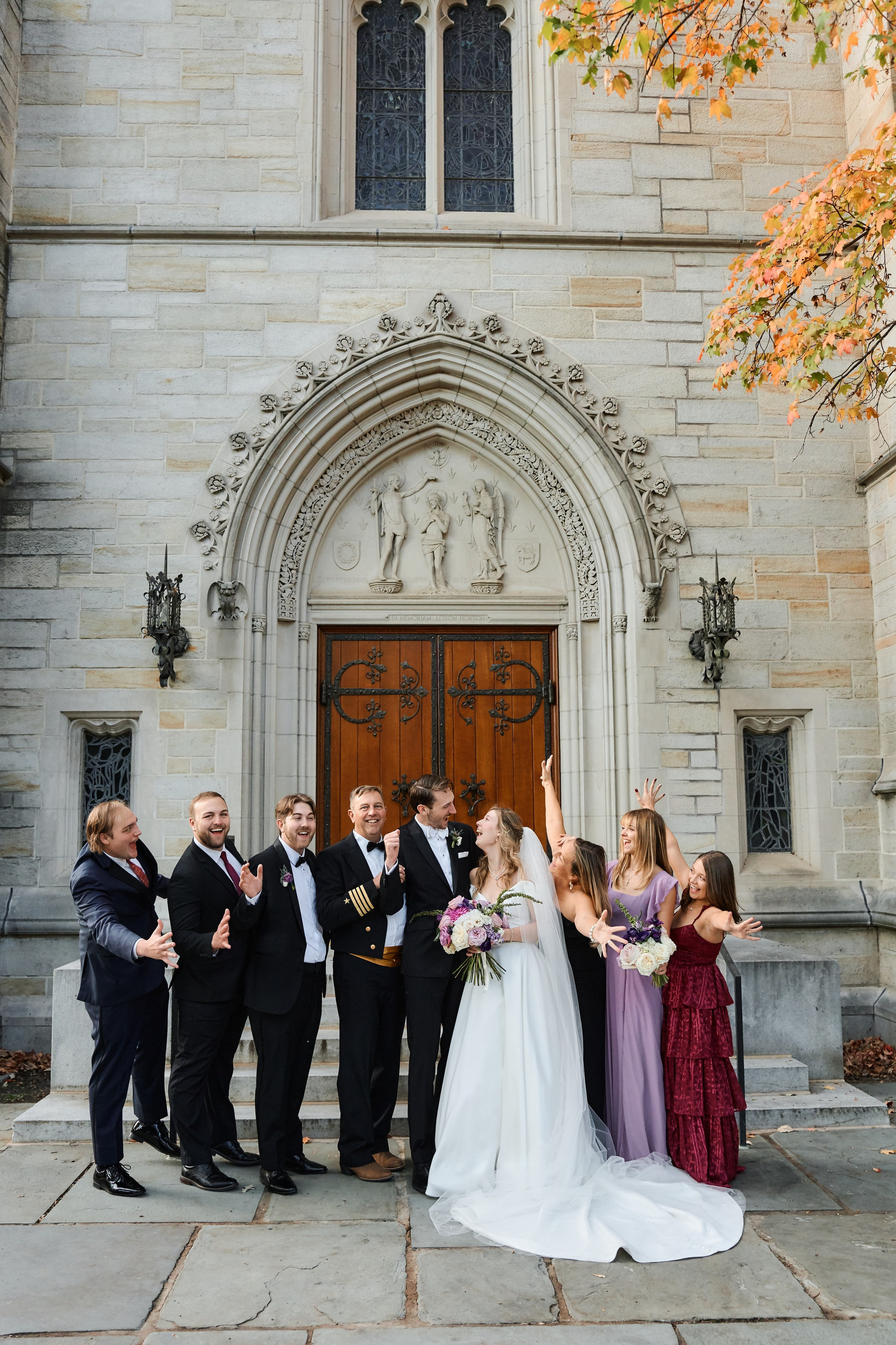 Elegant Wedding Ceremony at a Historic New York Cathedral | Timankov Photography. Professional Wedding and event photographer USA New York