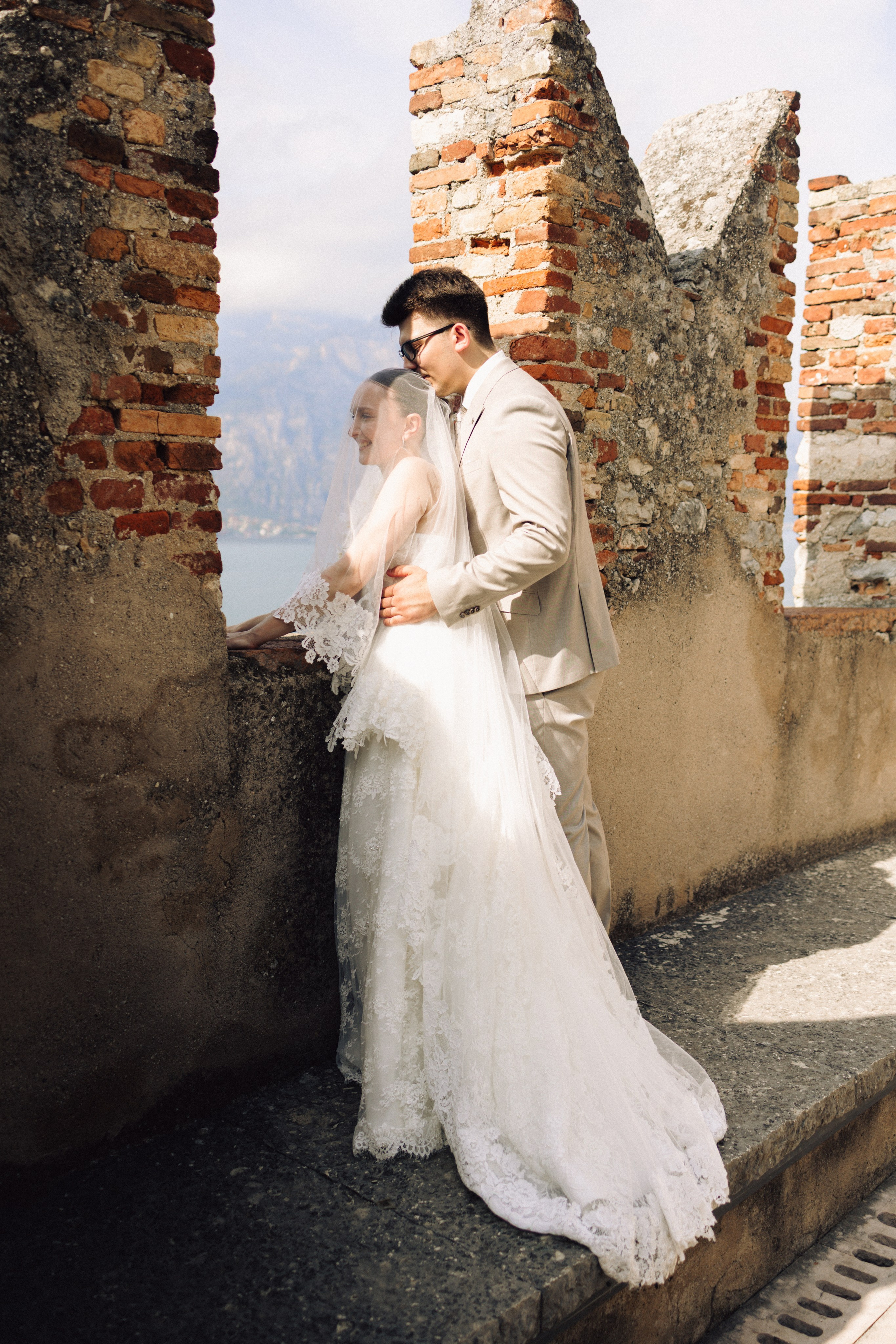 Lake Garda elopement with intimate atmosphere