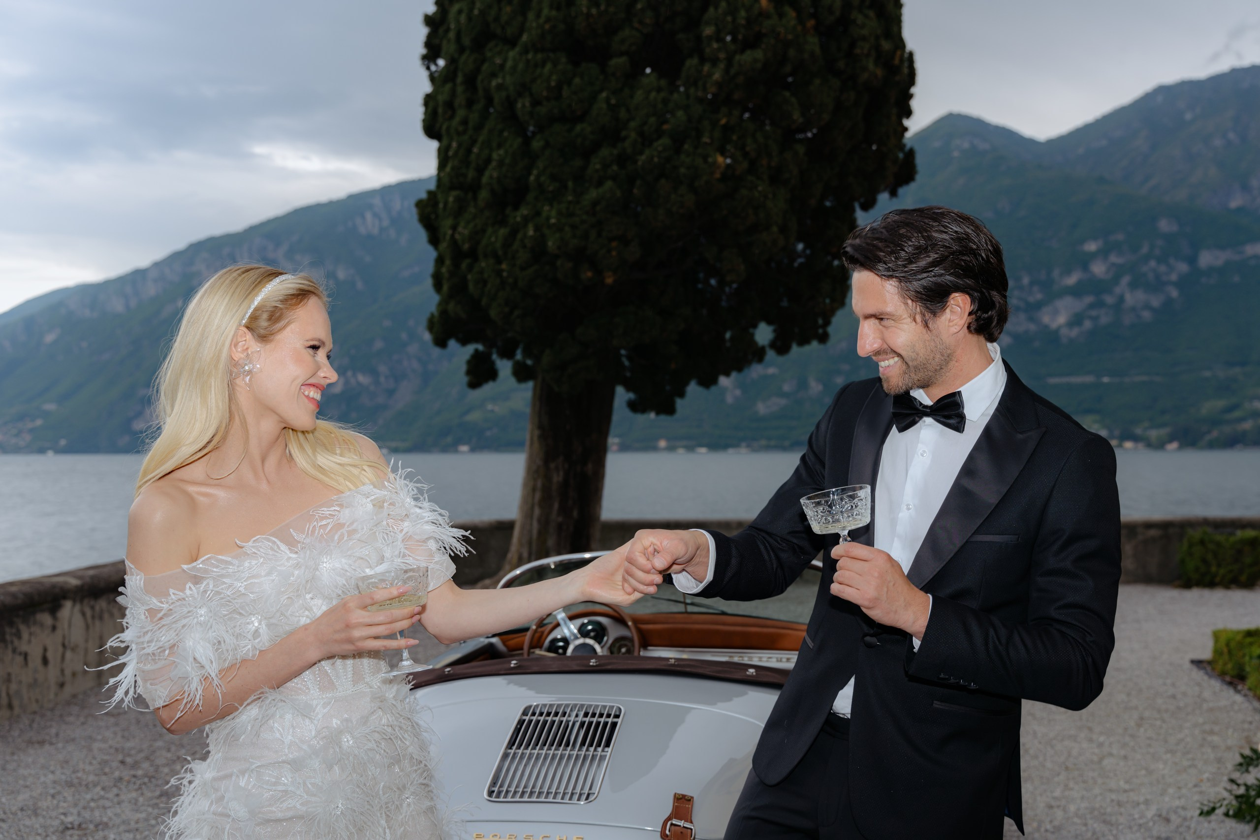 Romantic first dance at Villa Aura wedding in Como Italy