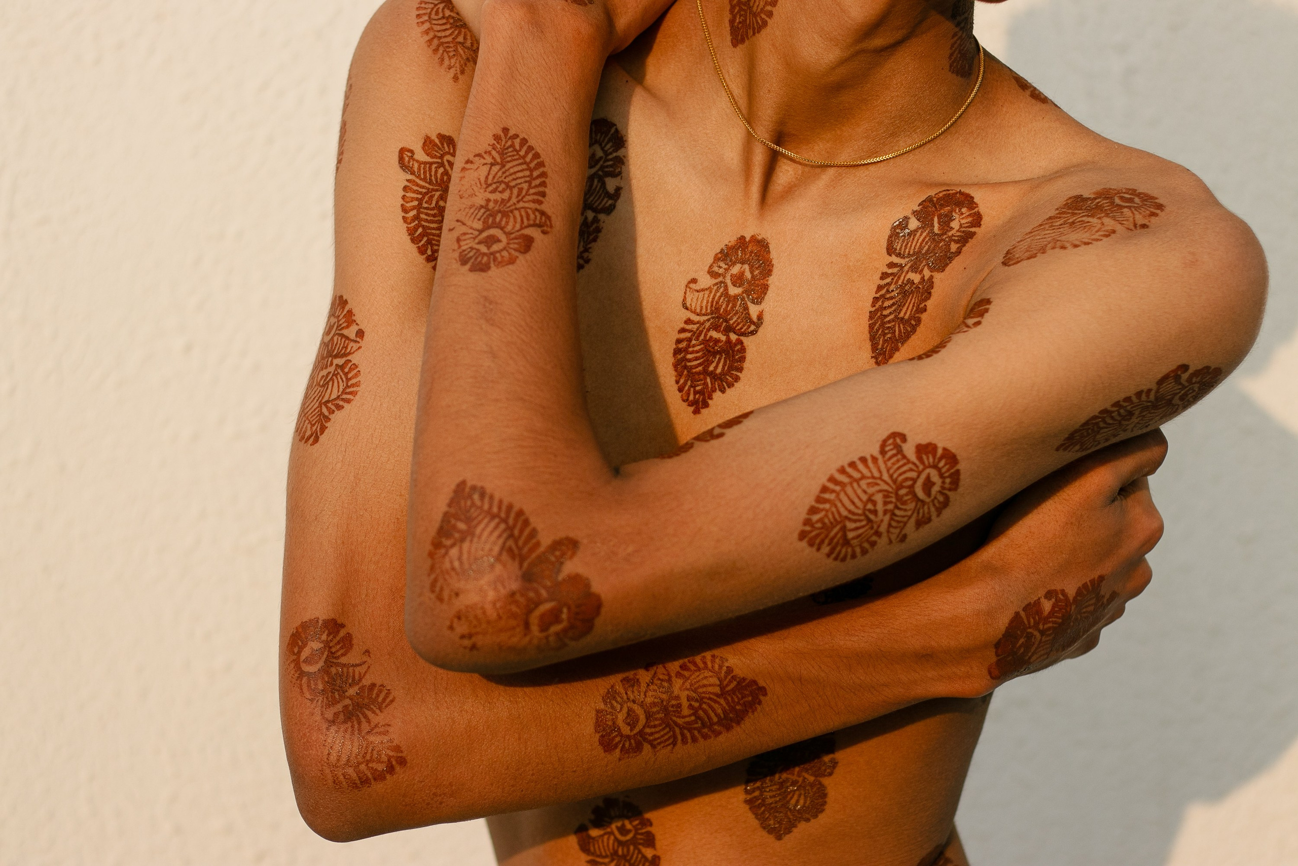 Creative Direction for Blockprinted skin concept shoot