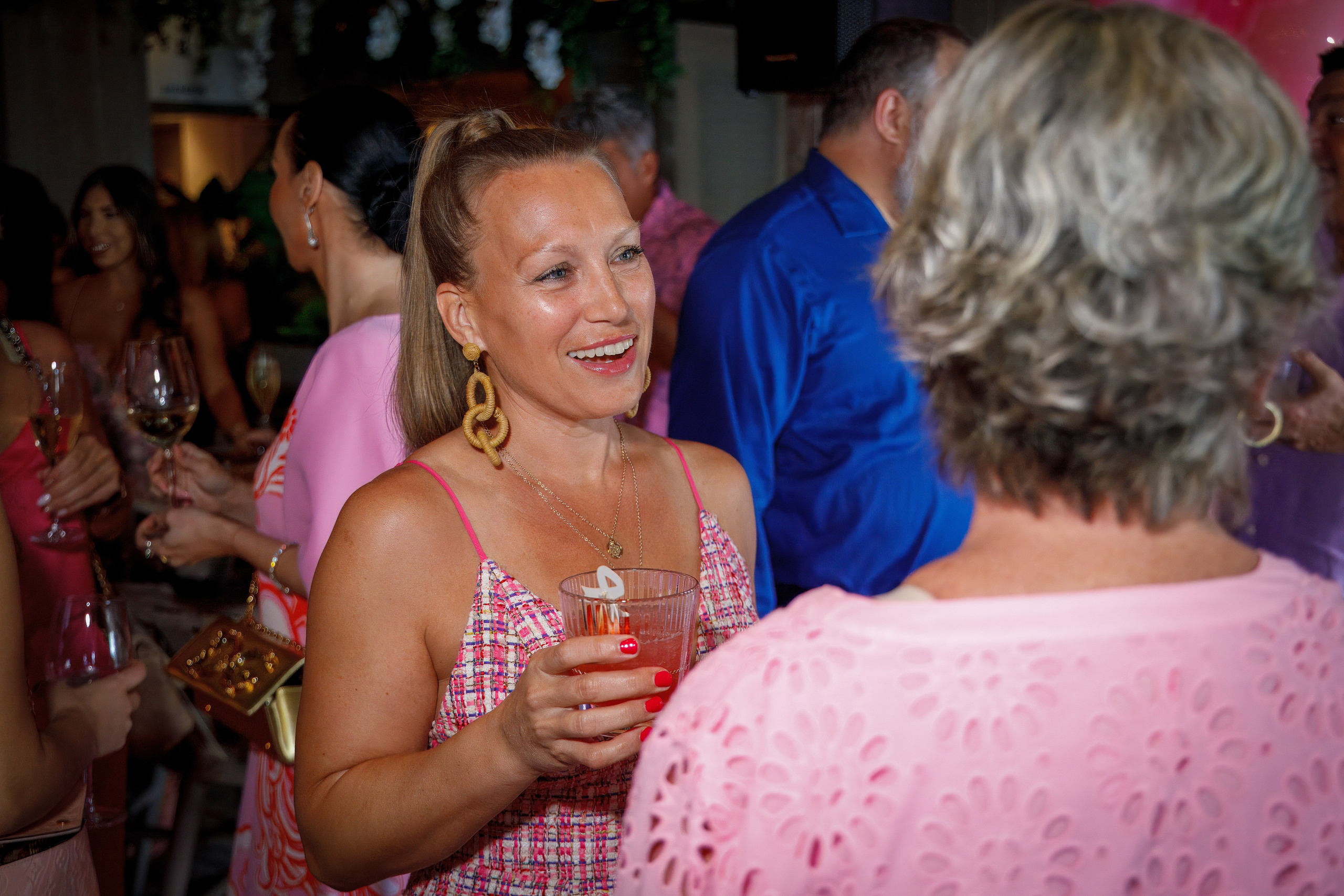 NLM Pink Party for Breast Cancer Awareness at Del Mar. Out and About 239