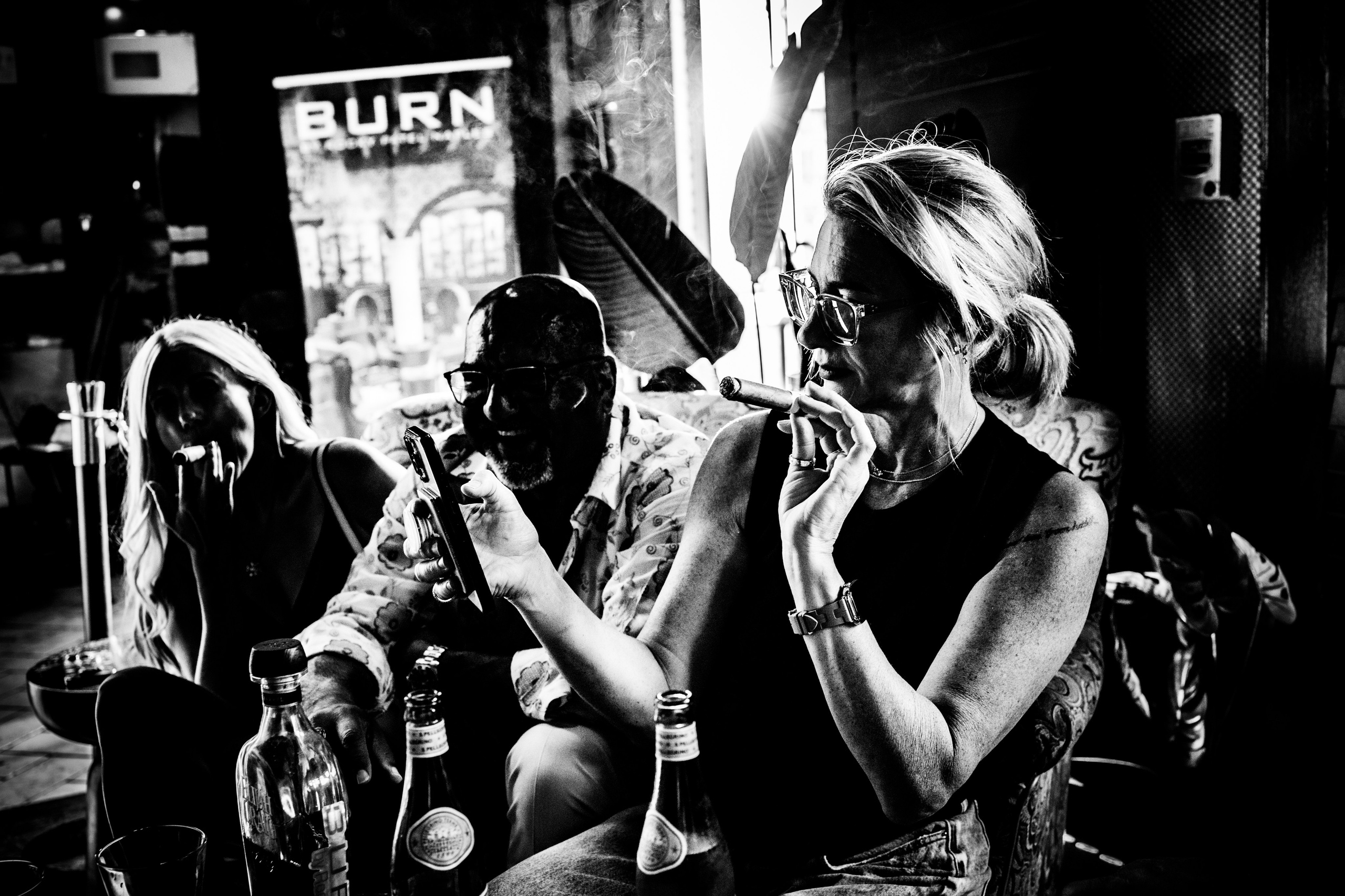 Burn Black and White Series. Out and About 239