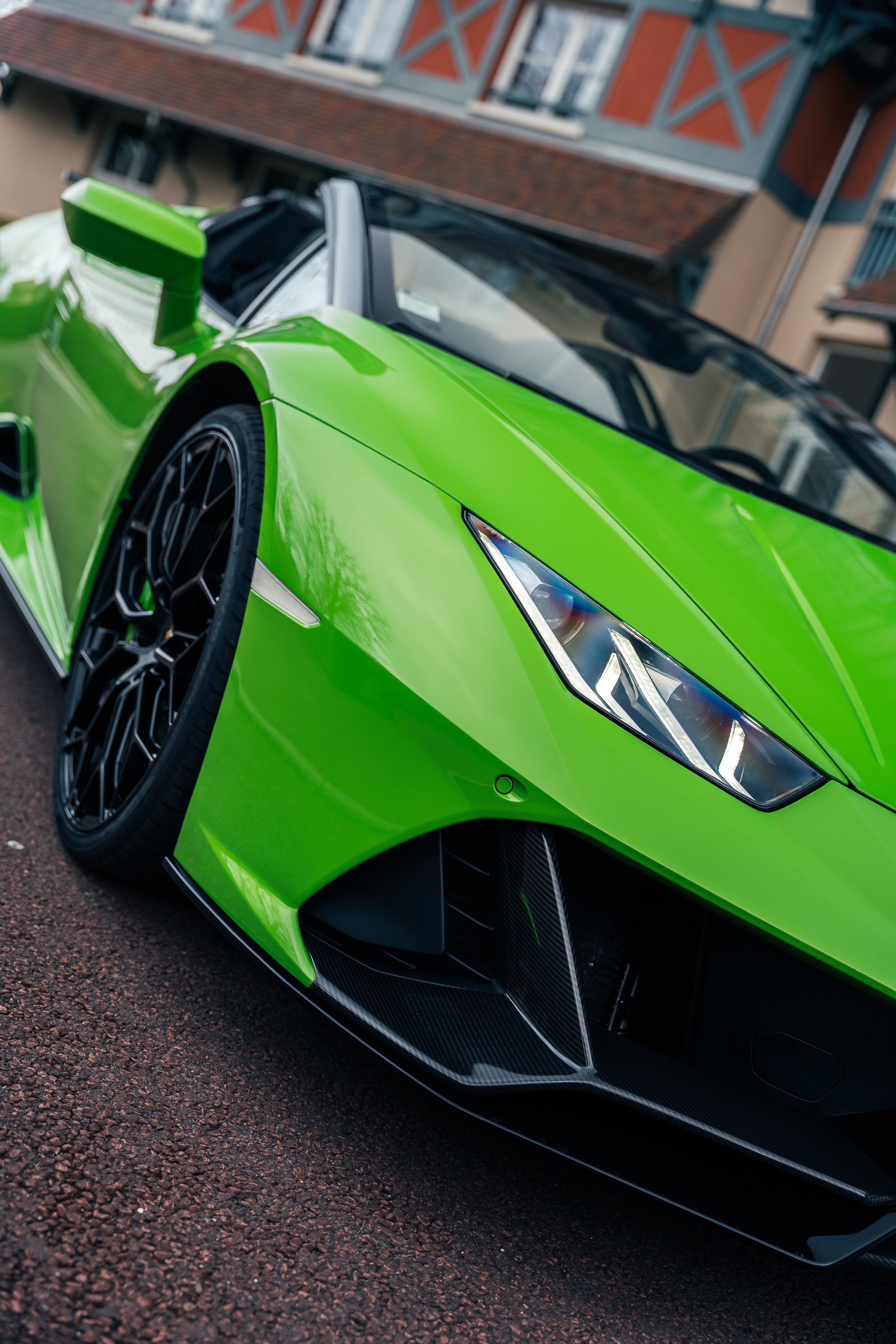 Lamborghini Huracan Evo Spyder. Photographe de voitures à Paris — Vitalii Motruk
