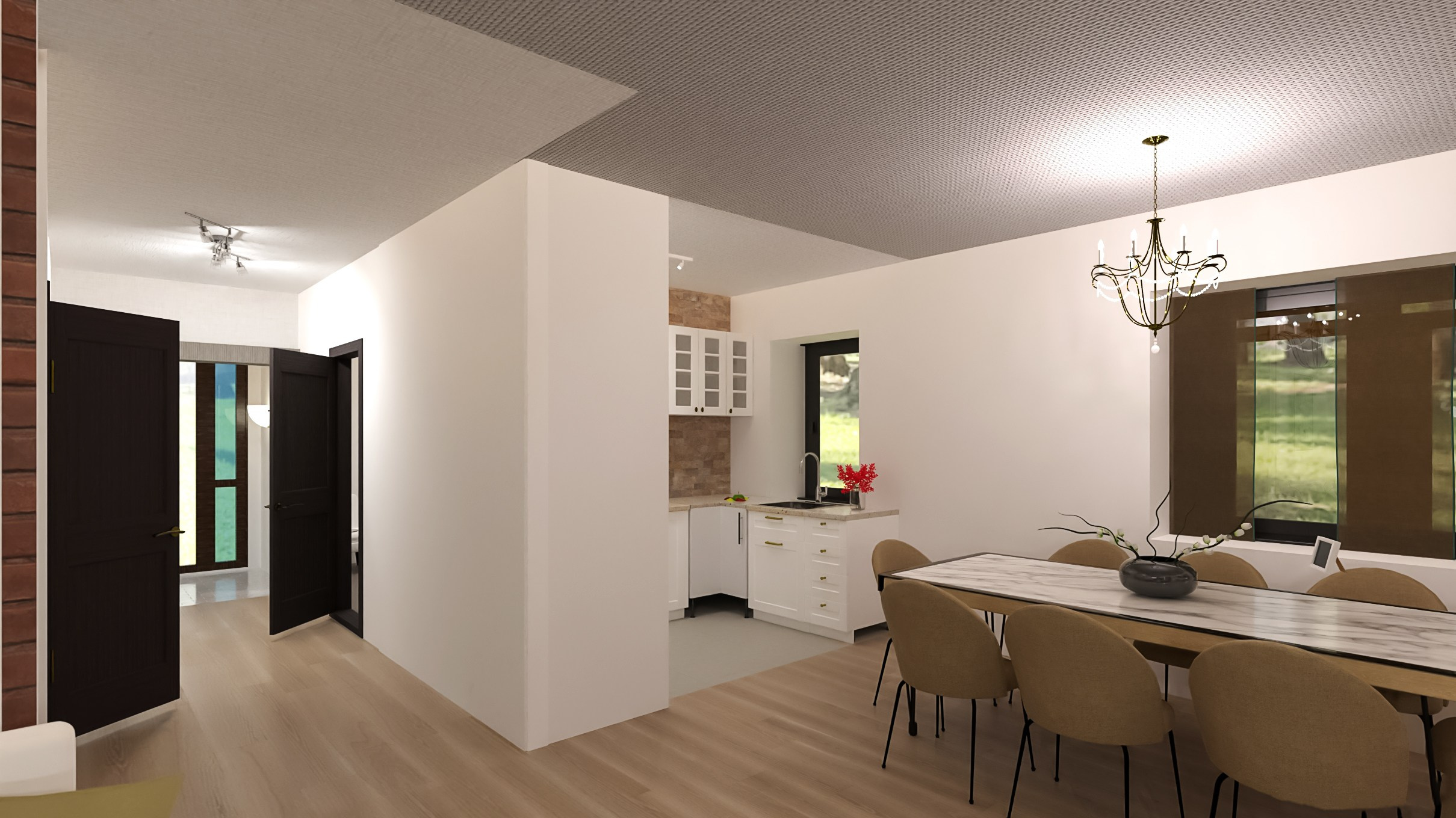 Namoar buto vizualizacija, planas 2D ir 3D. Elina Sapiega fotografė Vilniuje