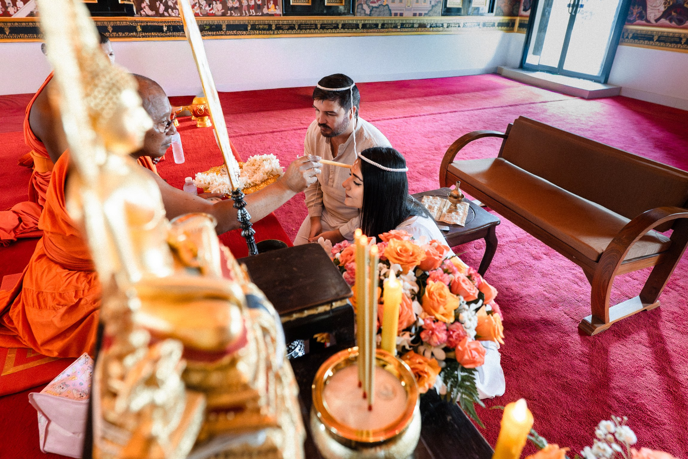 Sacred Buddhist Wedding Ceremony on Koh Samui, Thailand