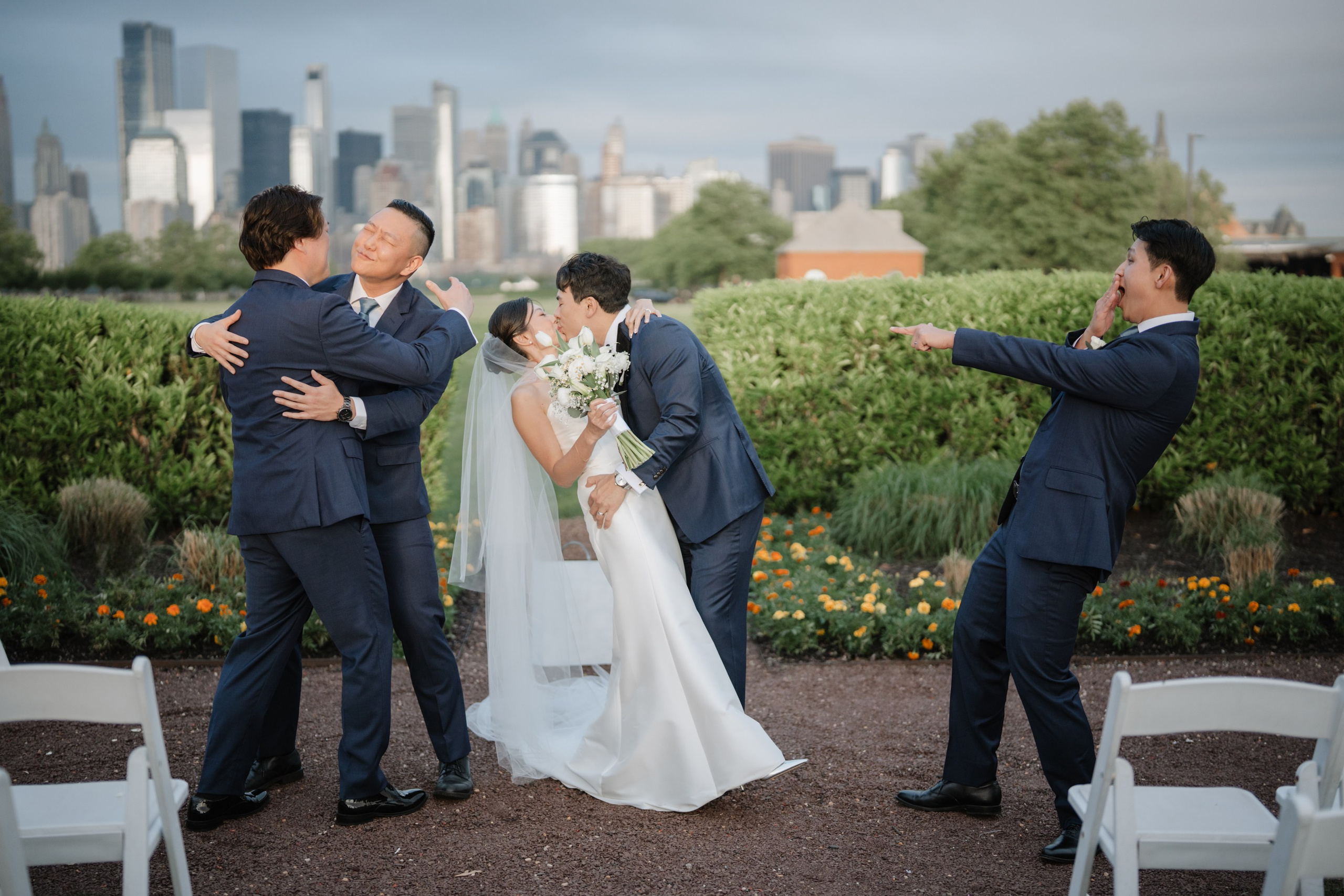 Asian-style wedding. Portrait and wedding photographer in New York