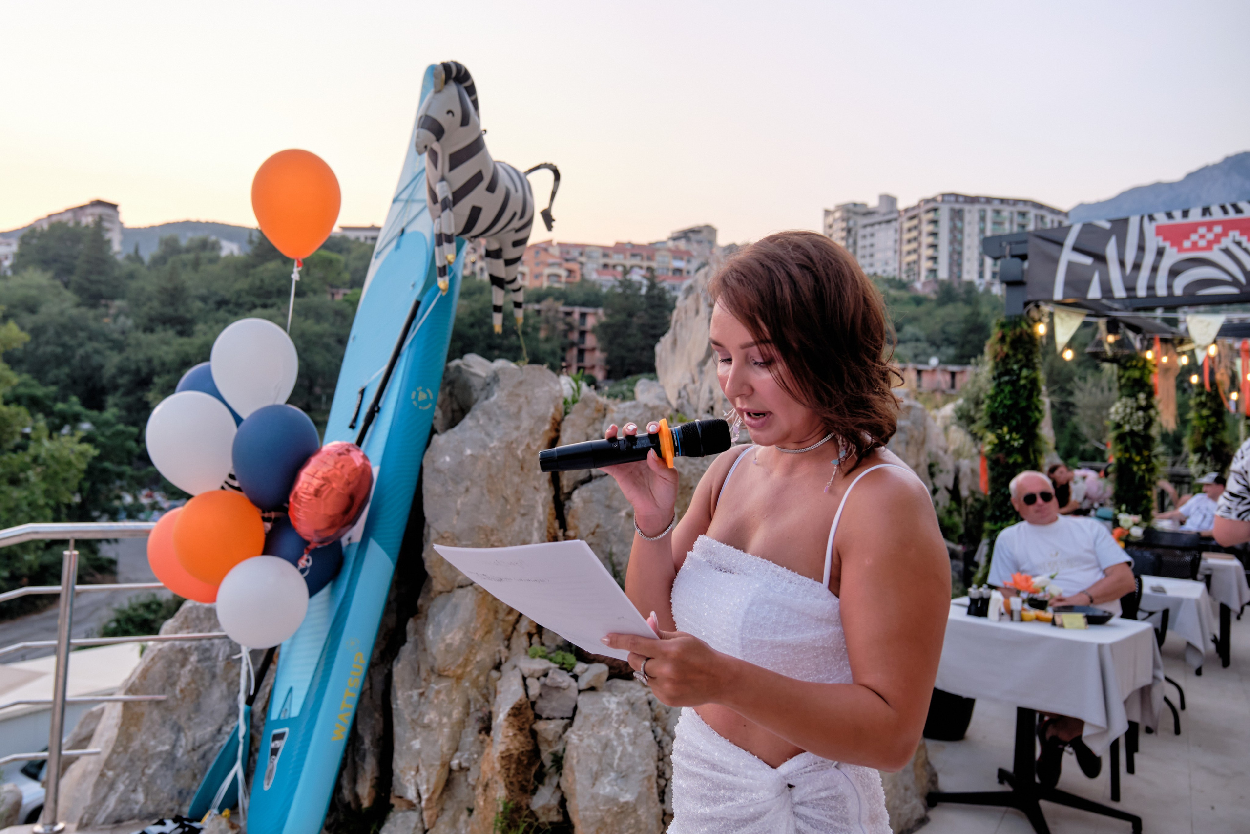 Photo report from the Zebra Restaurant’s birthday celebration. Becici, Montenegro. Photographer, photo artist Alena Novgorodtseva