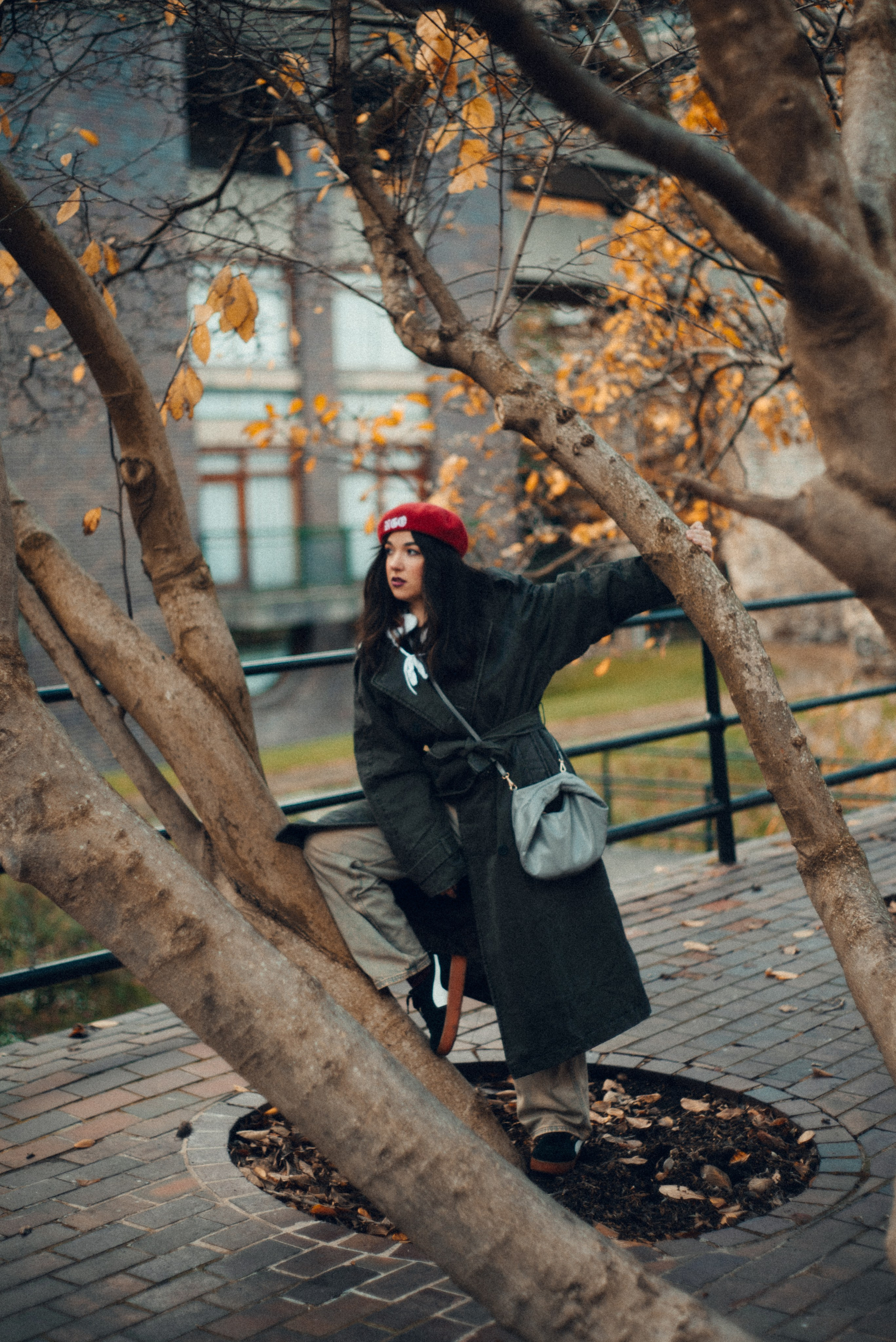 Autumn walk in London Barbican. Moth & Moss Photography