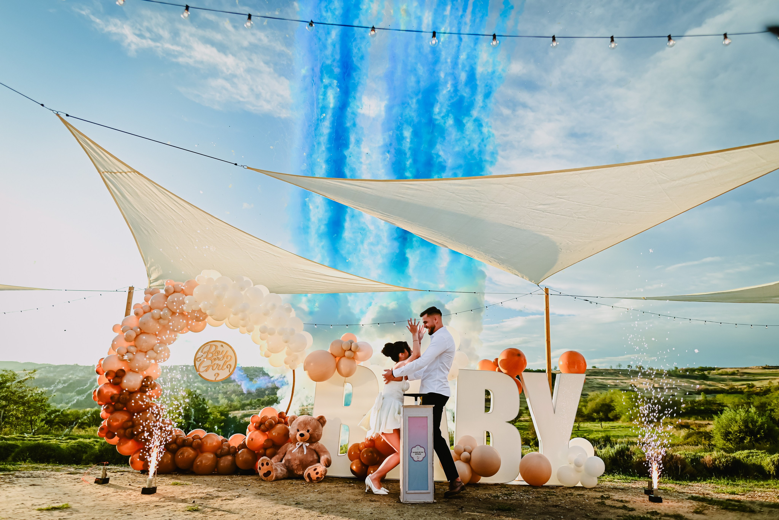 Gender reveal Alina & stefan. Giani Maftei