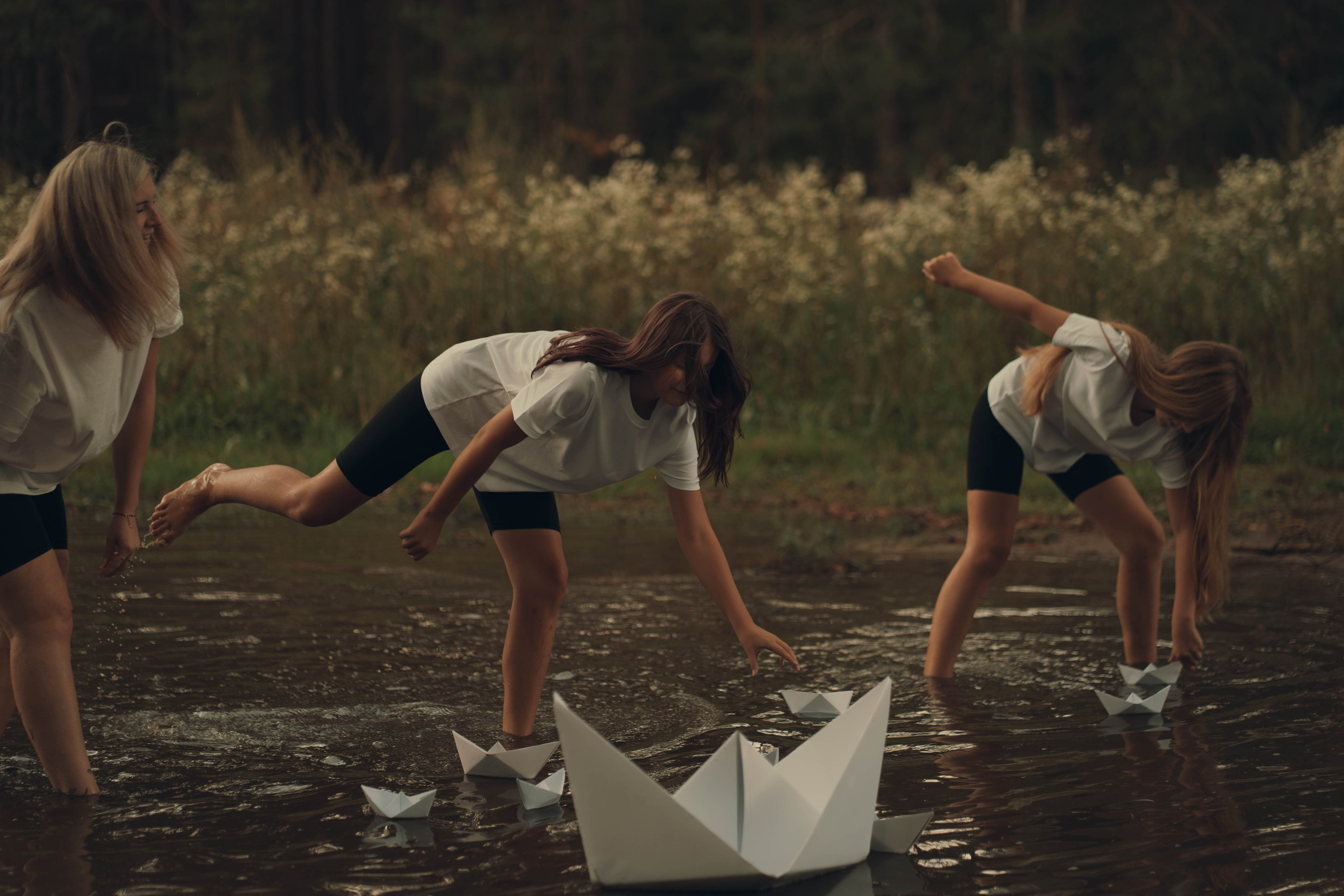 Šeima ir bala. Fotografija — Olga Bojarin