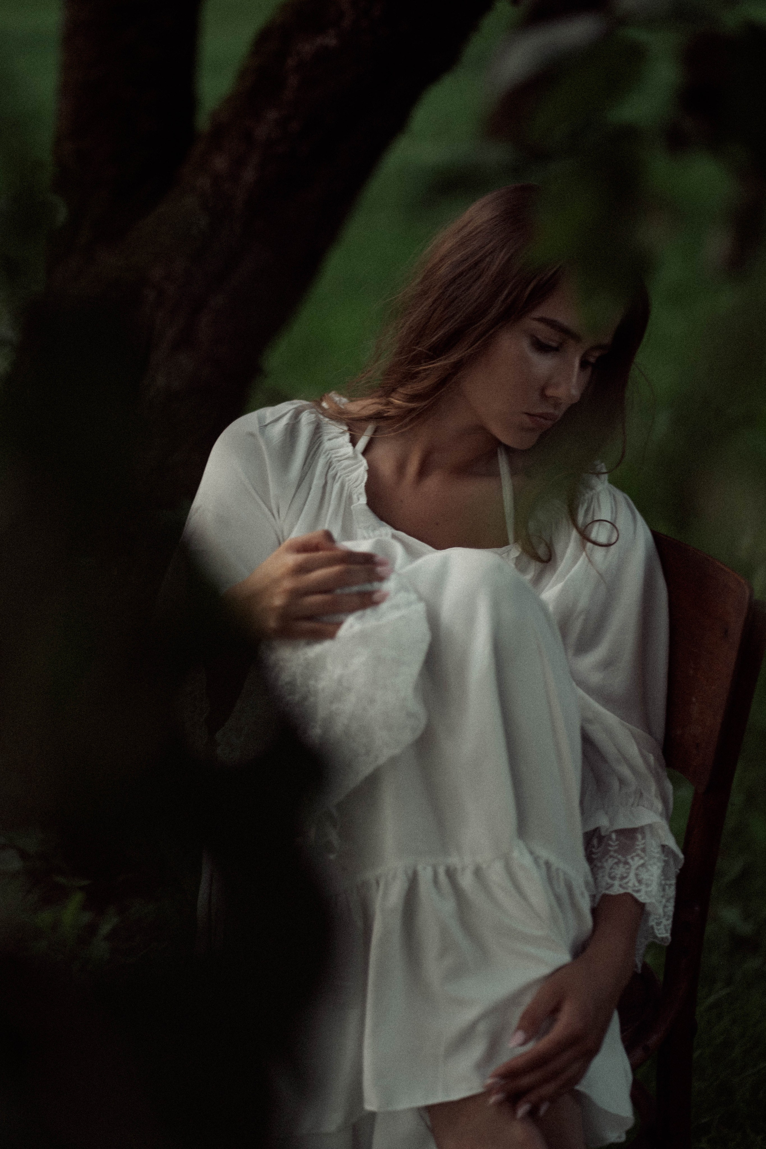 Ugnė obelų sode. Fotografija — Olga Bojarin