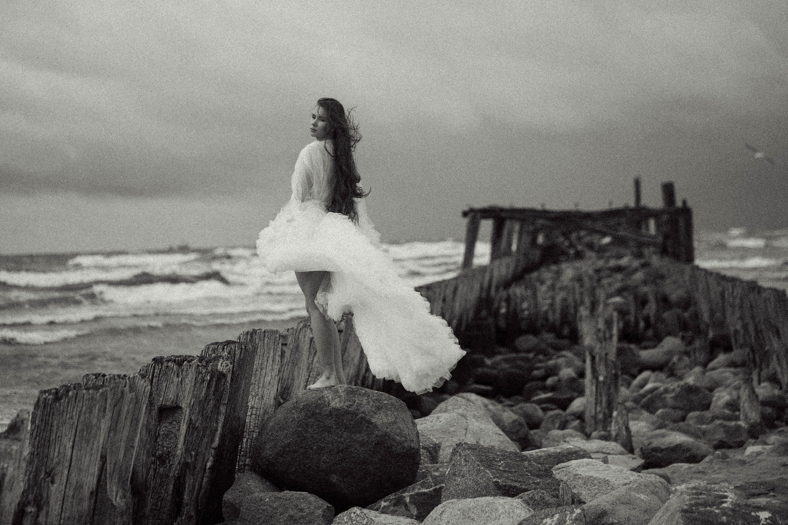 Gabija ir jūra. Fotografija — Olga Bojarin