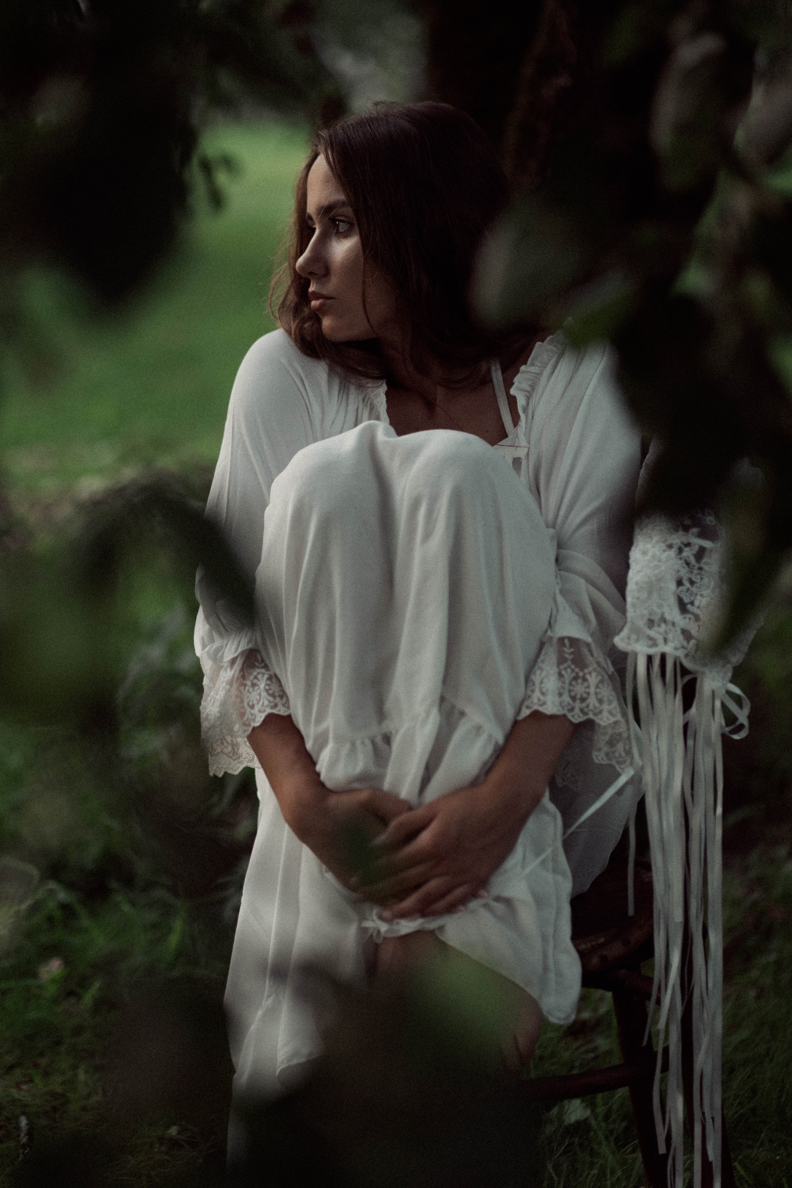 Ugnė obelų sode. Fotografija — Olga Bojarin