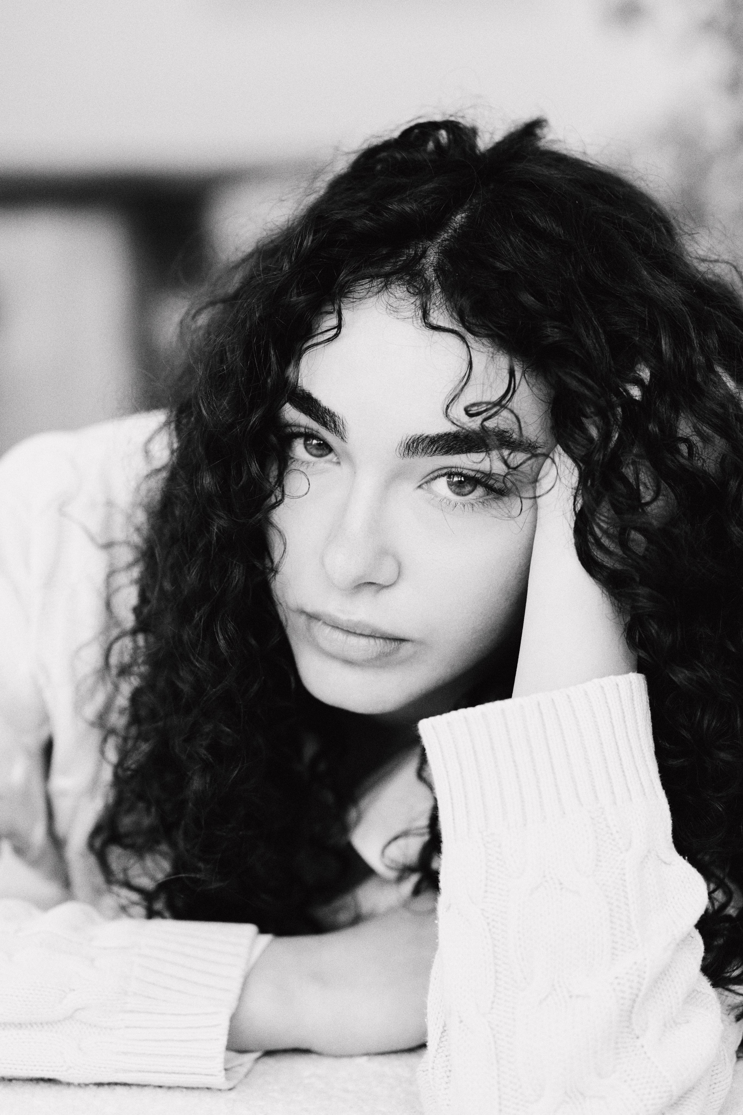 Artistic portrait in Yerevan with soft natural lighting