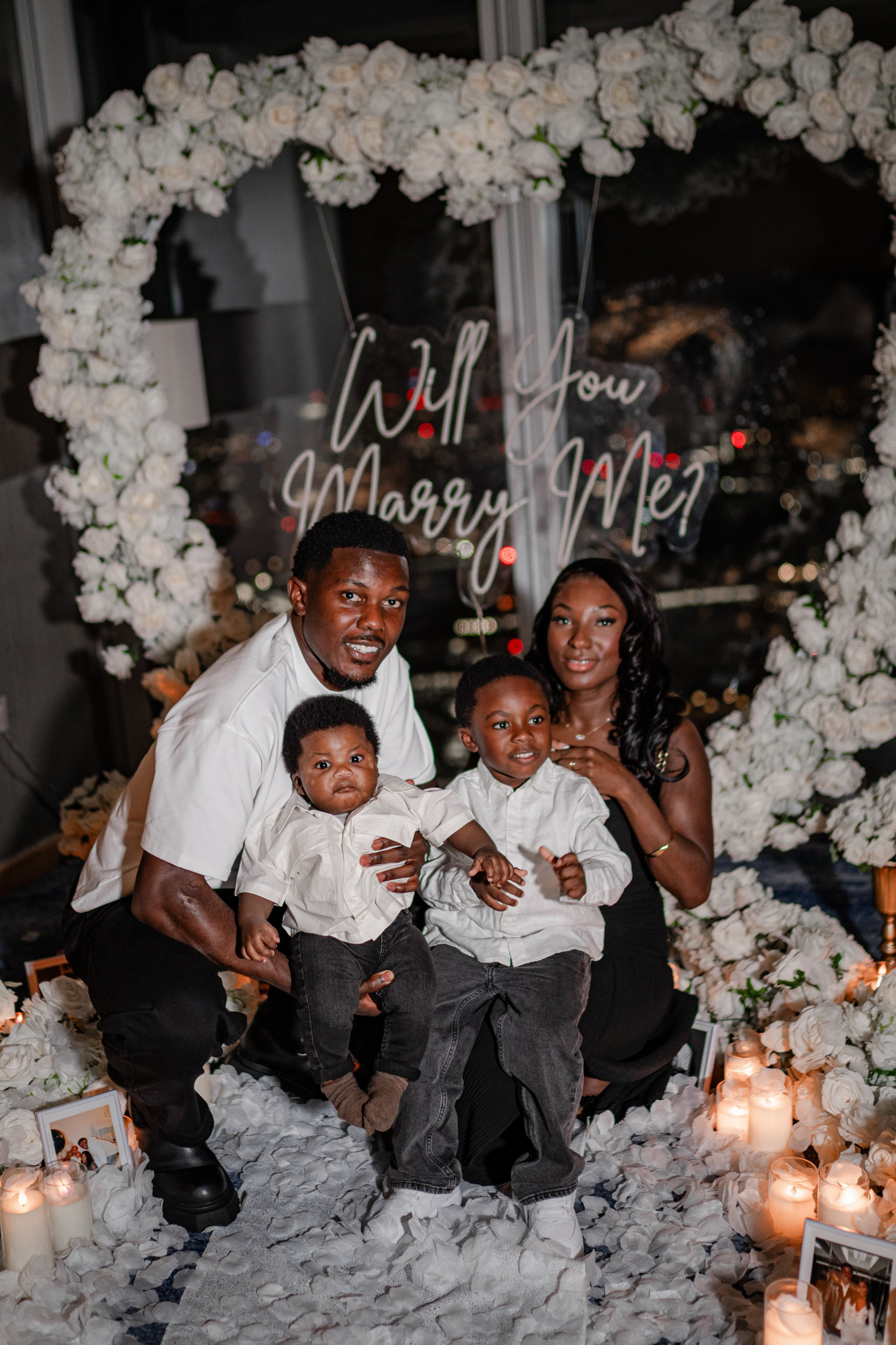 The proposal in The Shard. Tonya Kyrylenko photographer in London