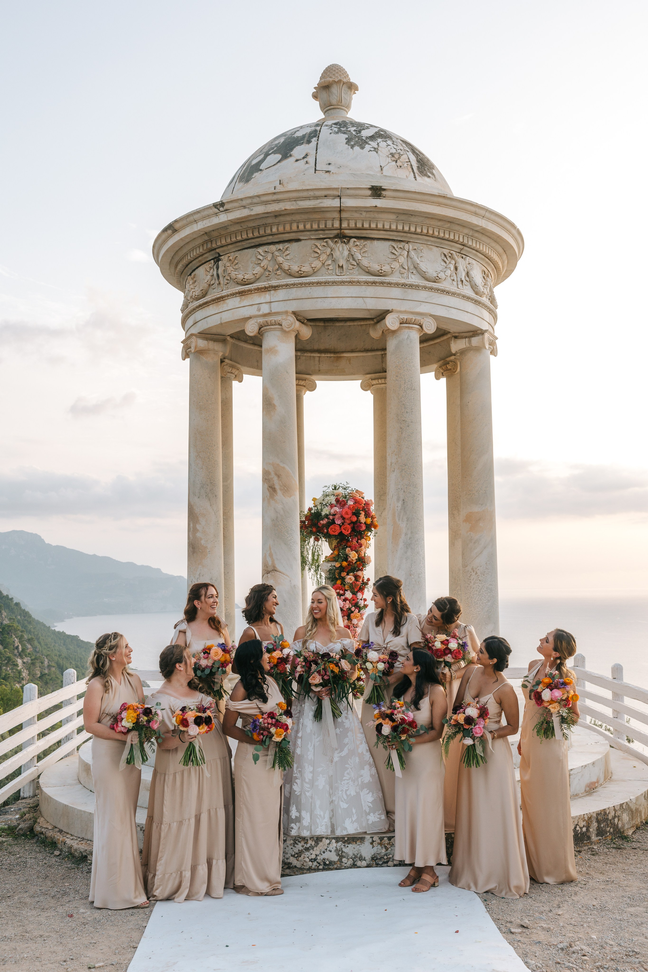 Mallorca venue Son Marroig for this LA Wedding Ceremony. Wedding Celebrant in Mallorca Iban Collin