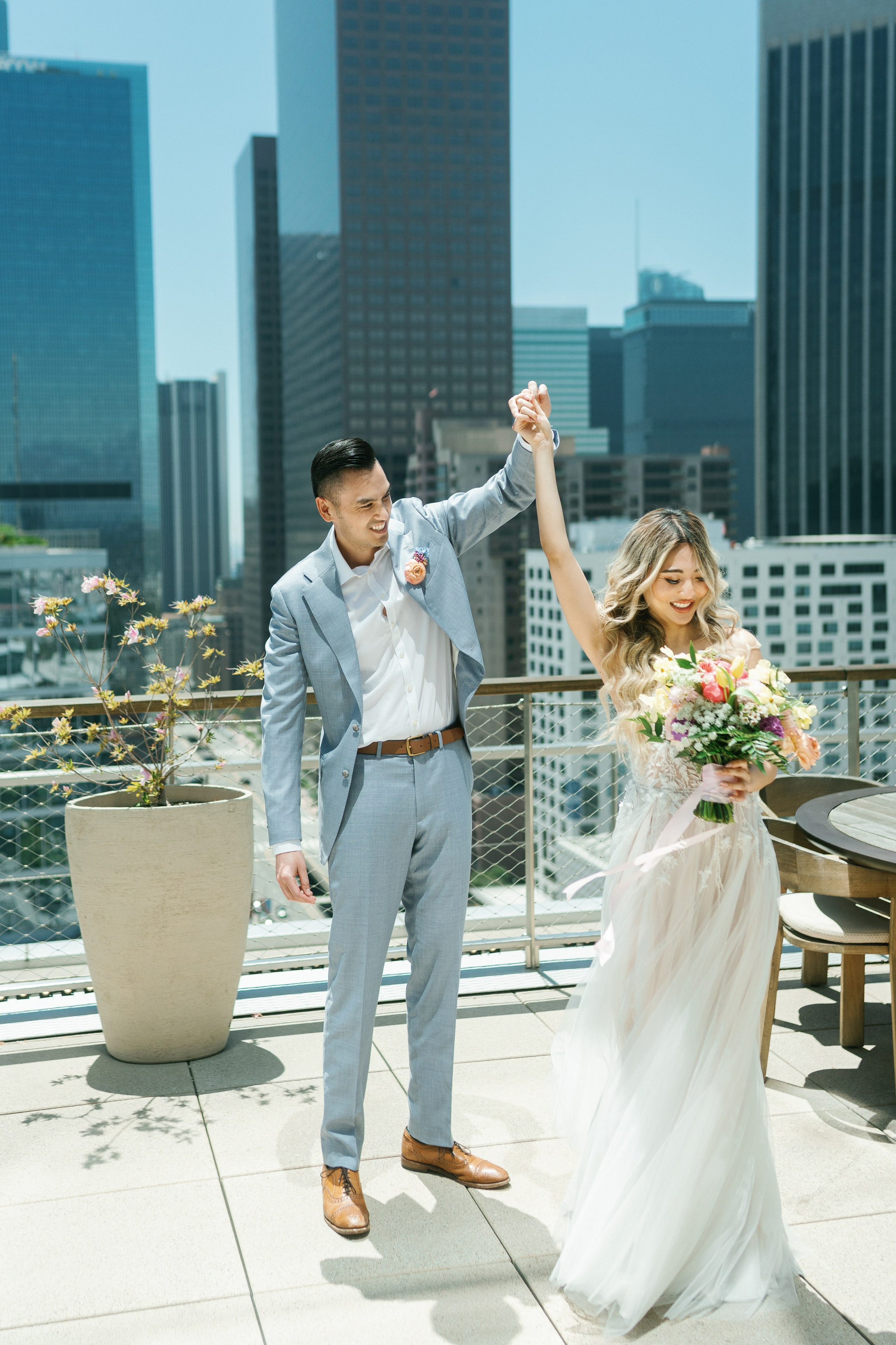 Wedding at Conrad Hotel Los Angeles. Wedding Photography & Videography Team in California, Los Angeles, San Francisco, San Diego and Travel
