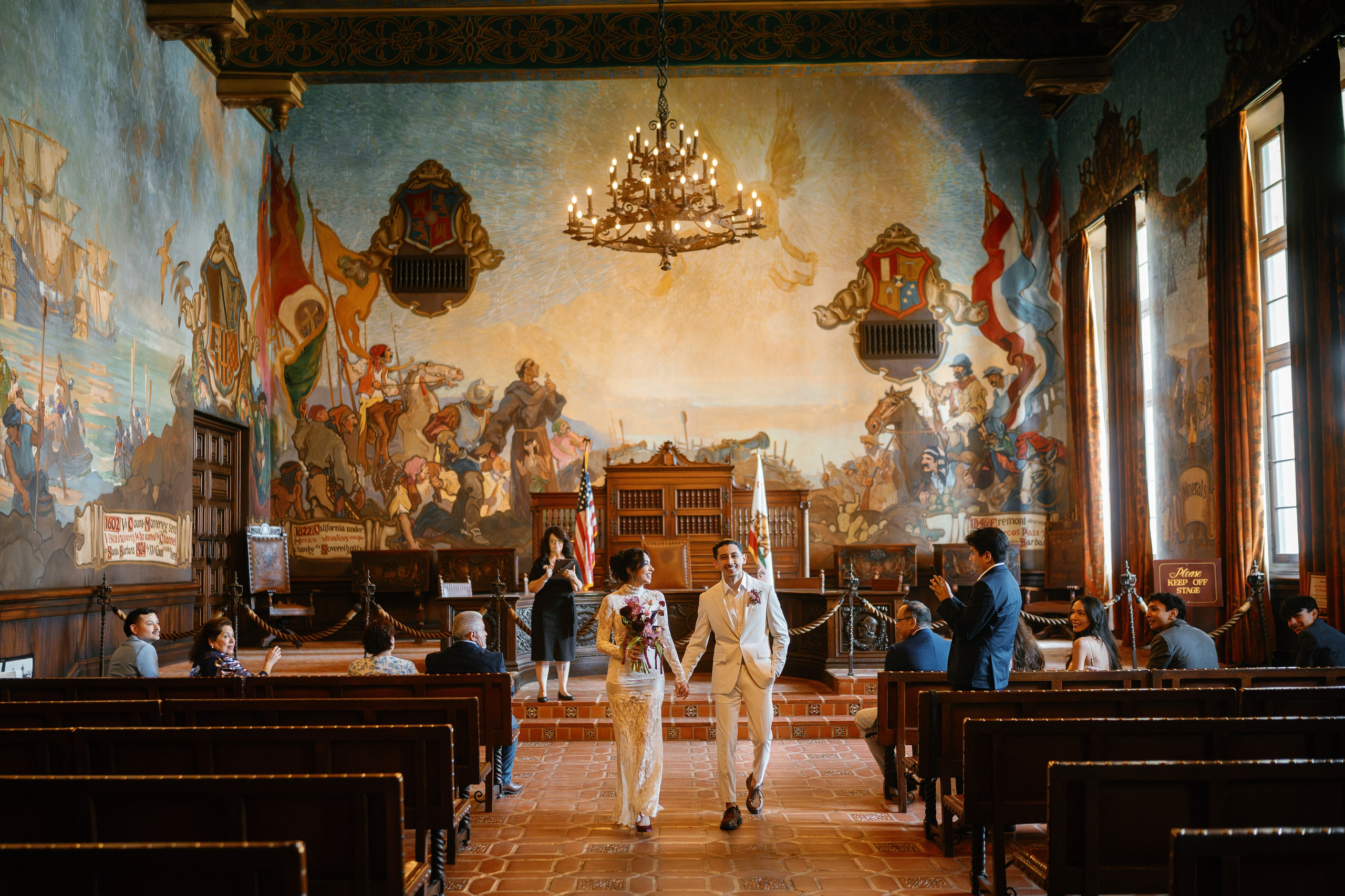 Intimate Wedding in Santa Barbara. Wedding Photography & Videography Team in California, Los Angeles, San Francisco, San Diego and Travel