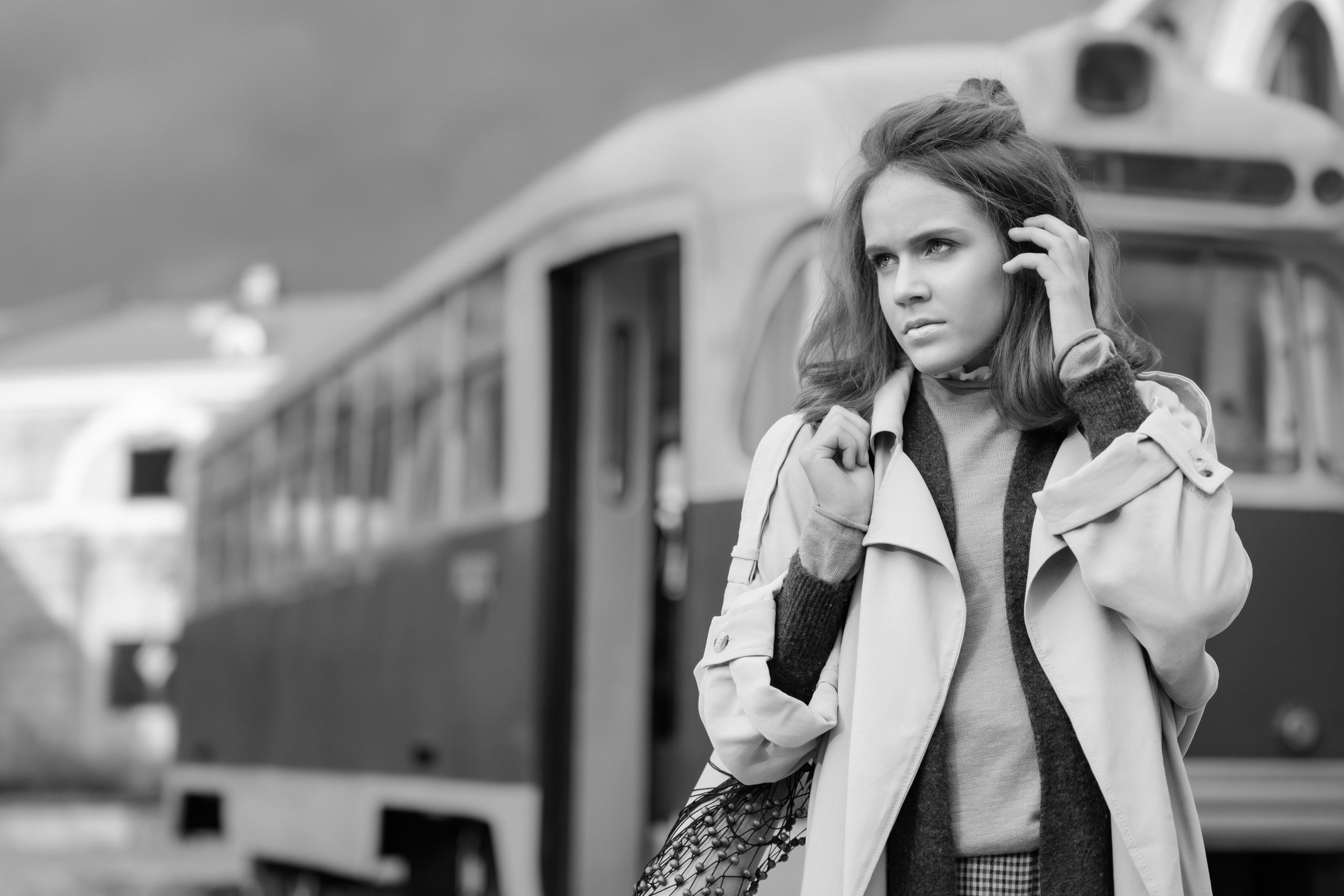 Алёна. Ретро трамвай. Анна Григьян — фотограф ретушёр в Даугавпилсе (Латвия)