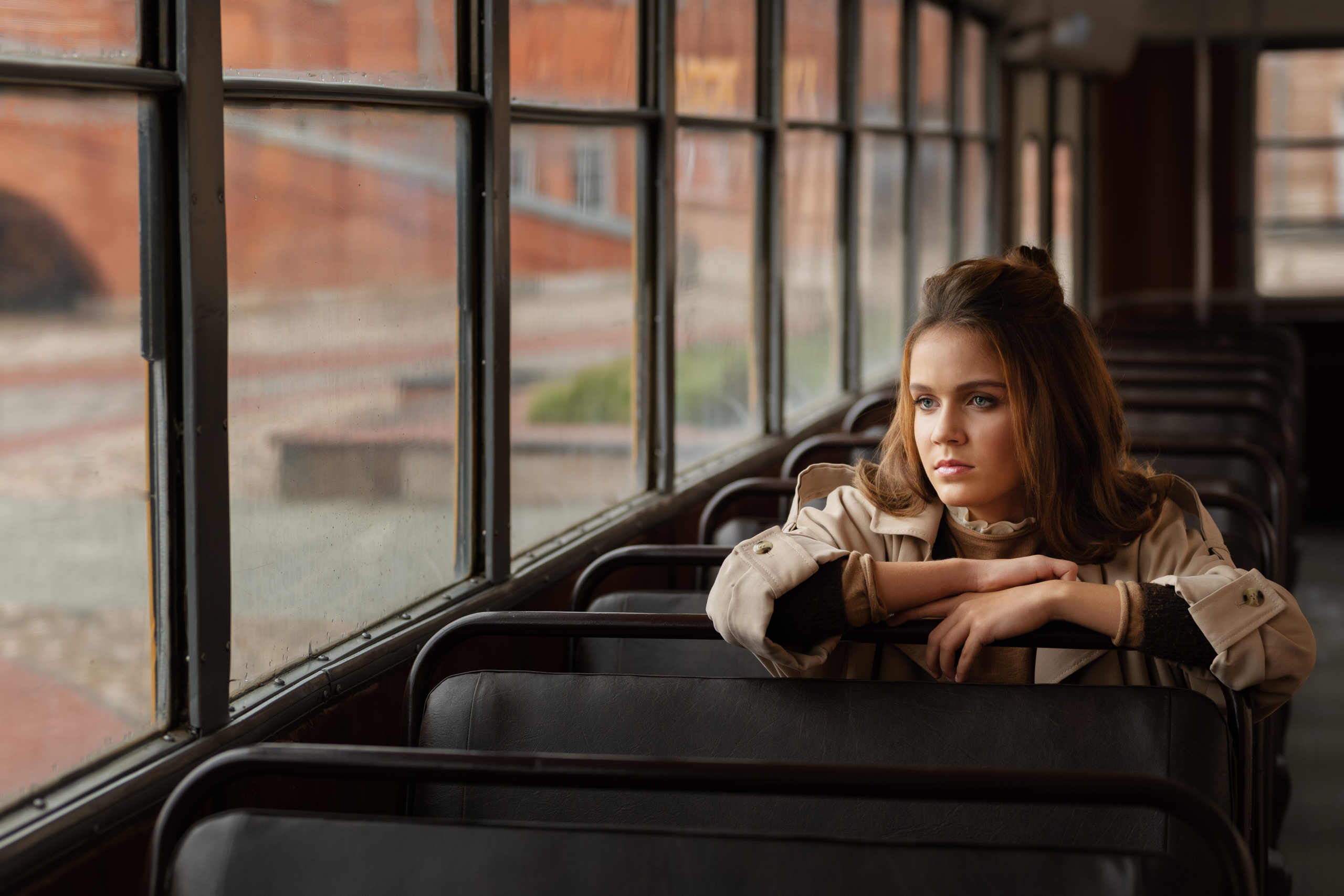 Алёна. Ретро трамвай. Анна Григьян — фотограф ретушёр в Даугавпилсе (Латвия)