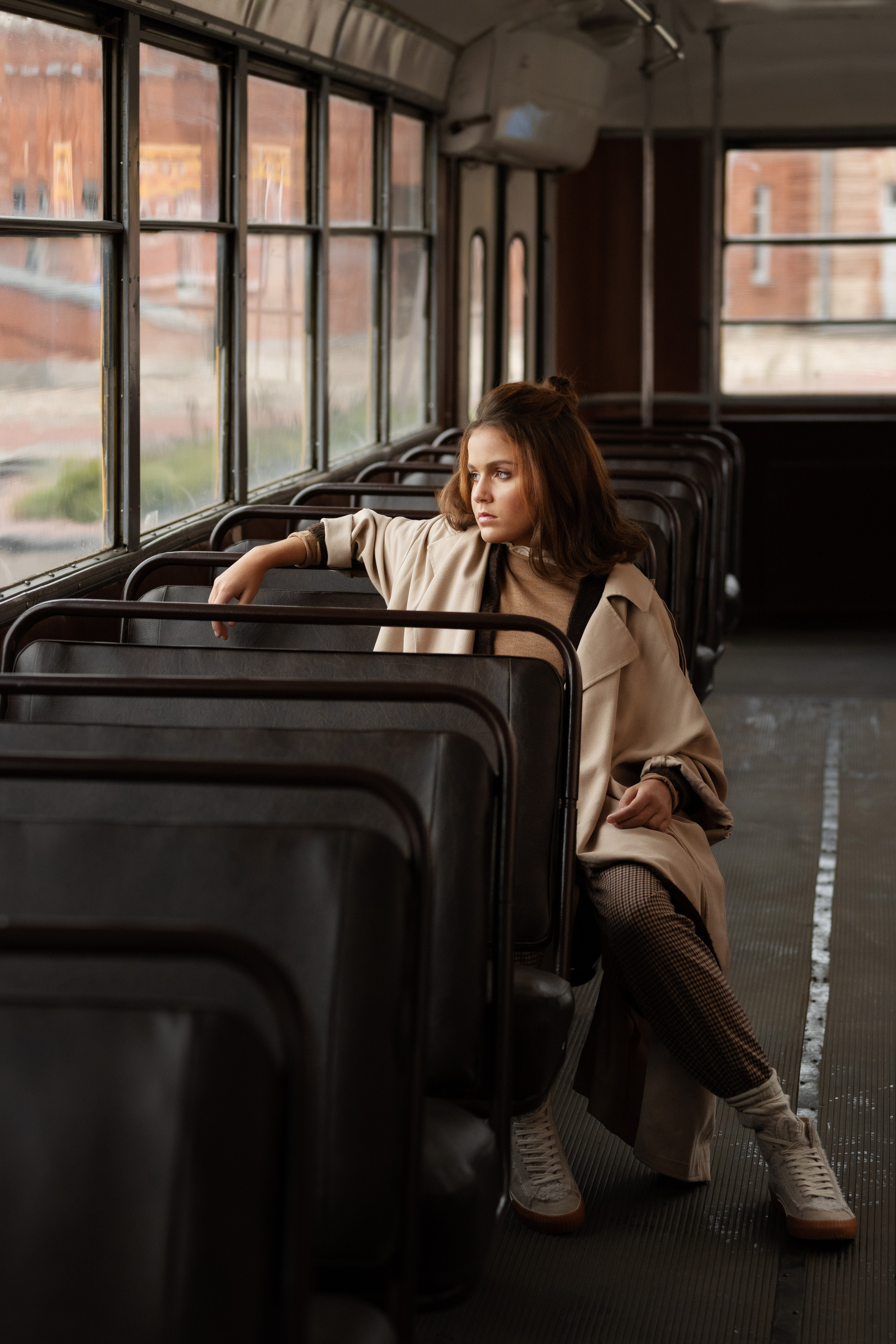 Алёна. Ретро трамвай. Анна Григьян — фотограф ретушёр в Даугавпилсе (Латвия)