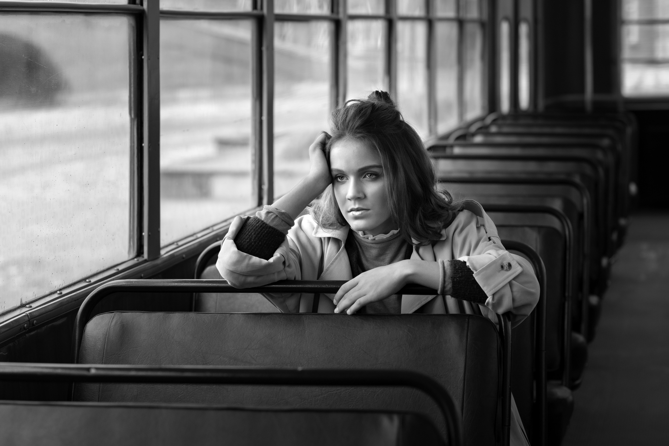 Алёна. Ретро трамвай. Анна Григьян — фотограф ретушёр в Даугавпилсе (Латвия)