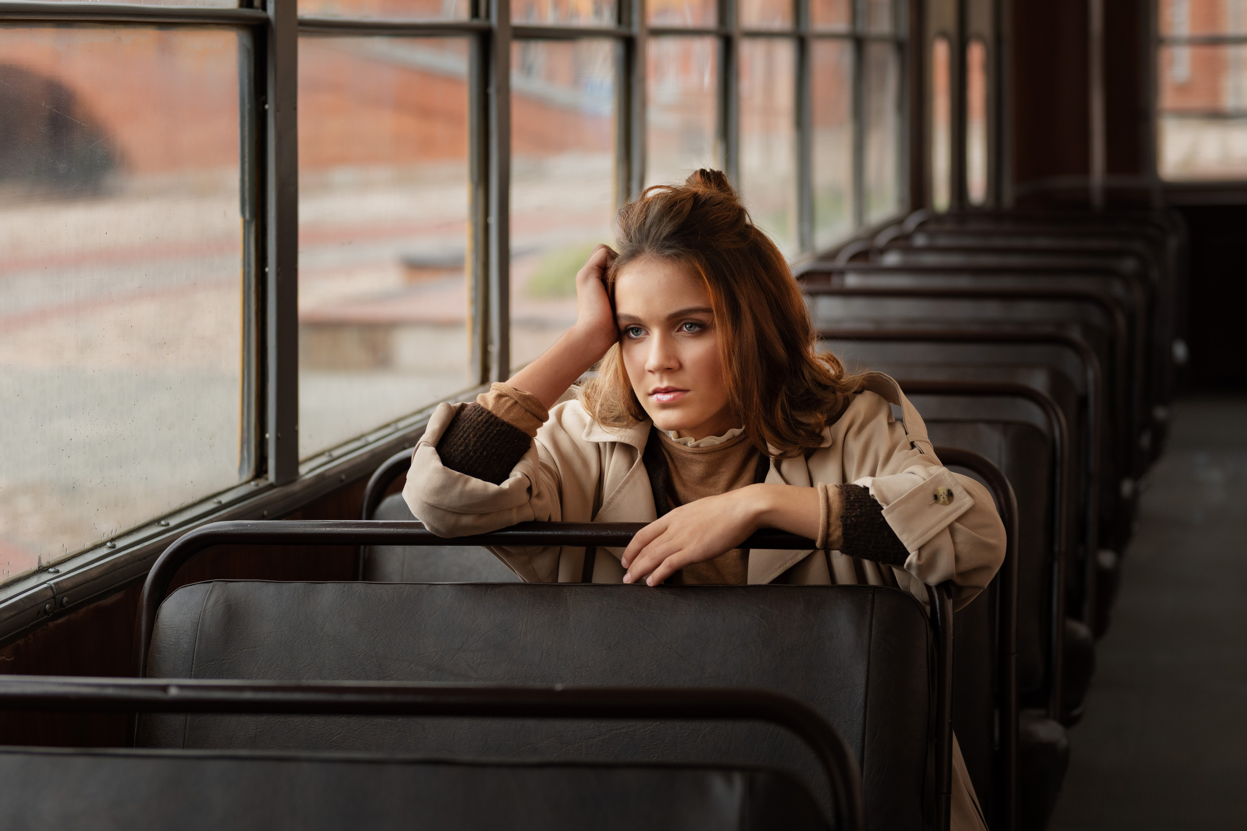 Алёна. Ретро трамвай. Анна Григьян — фотограф ретушёр в Даугавпилсе (Латвия)