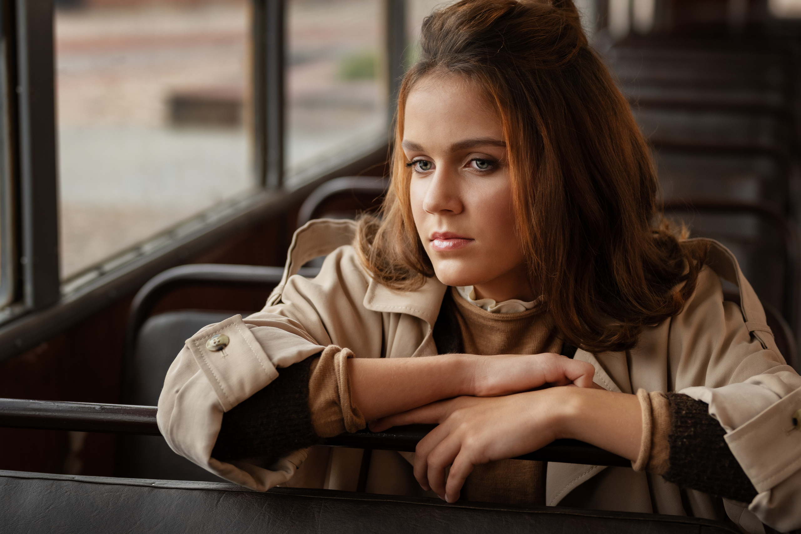 Алёна. Ретро трамвай. Анна Григьян — фотограф ретушёр в Даугавпилсе (Латвия)