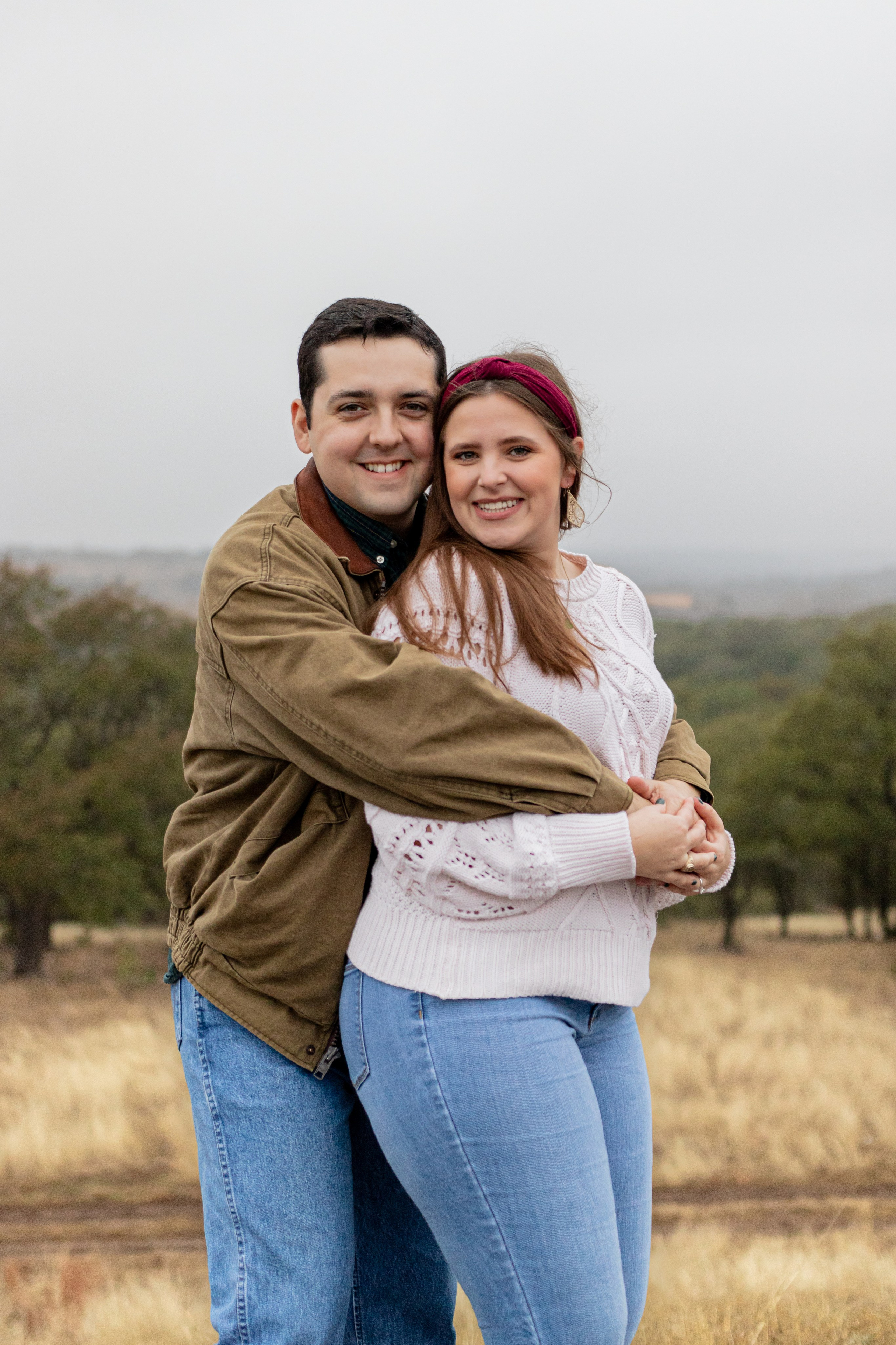 Haley and Aaron’s engagement photoshoot at Garey Park in Austin
