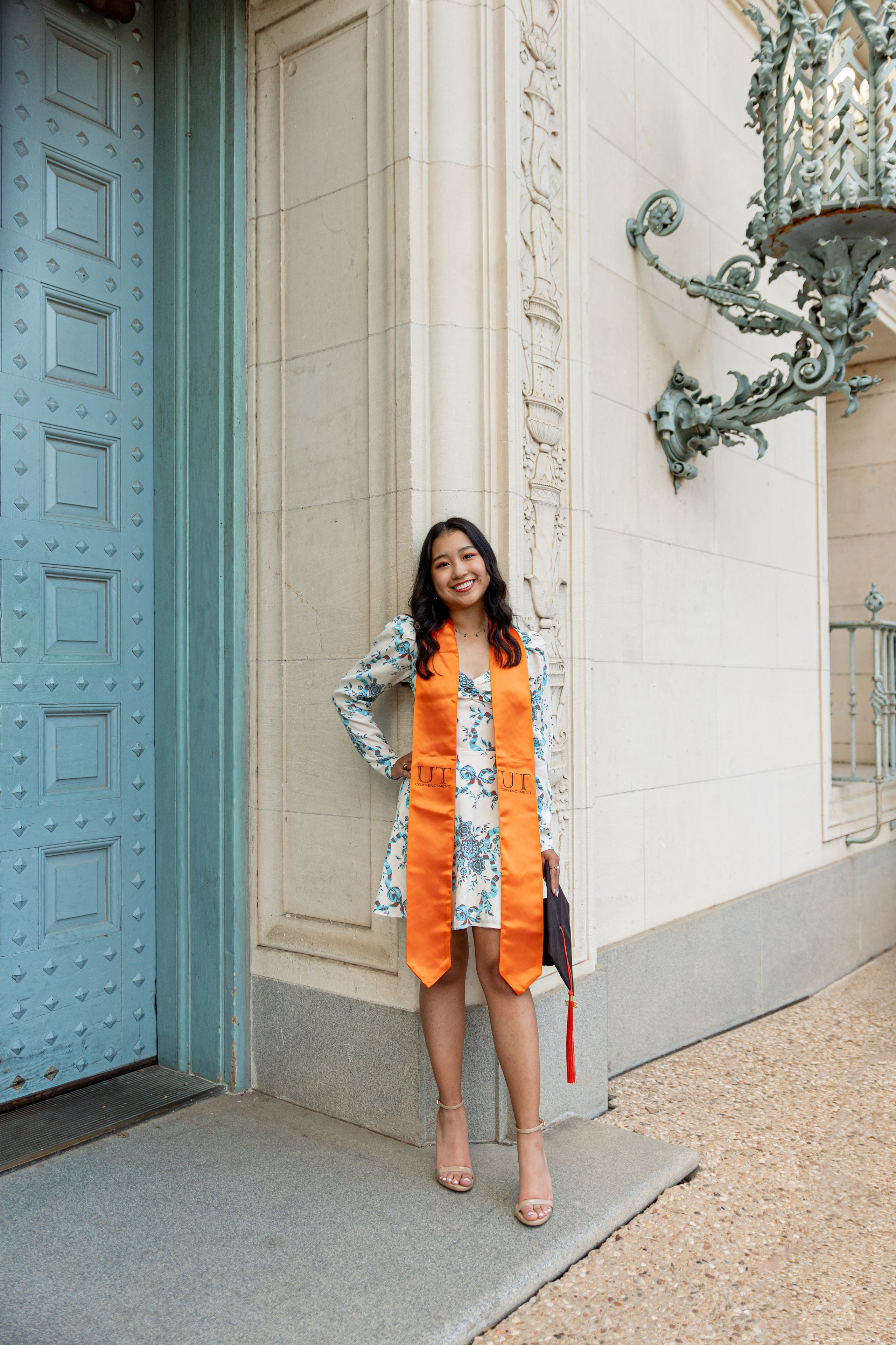 Chanmye’s senior photoshoot at the University of Texas in Austin