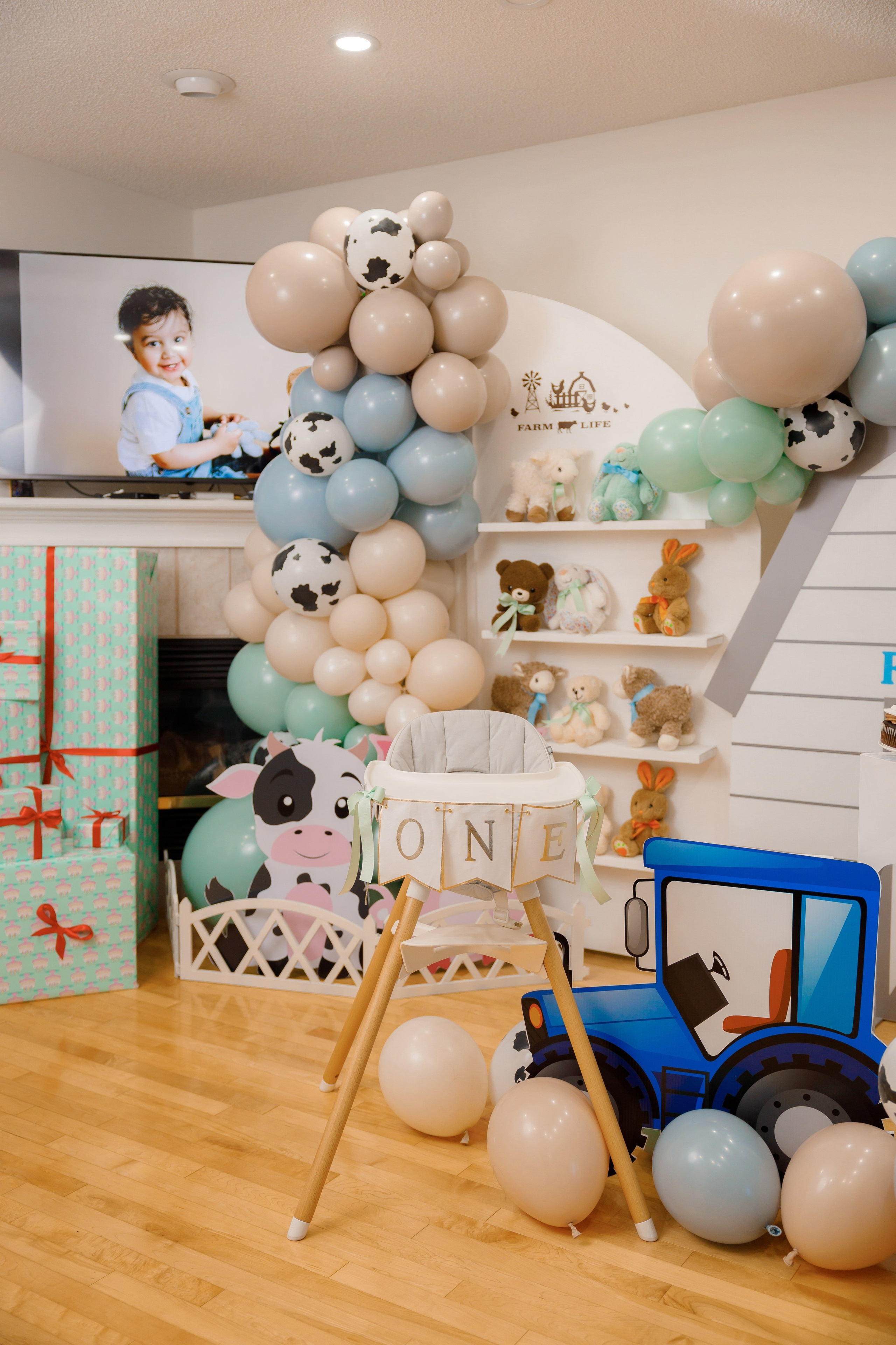 Fateh’s 1st birthday. Home