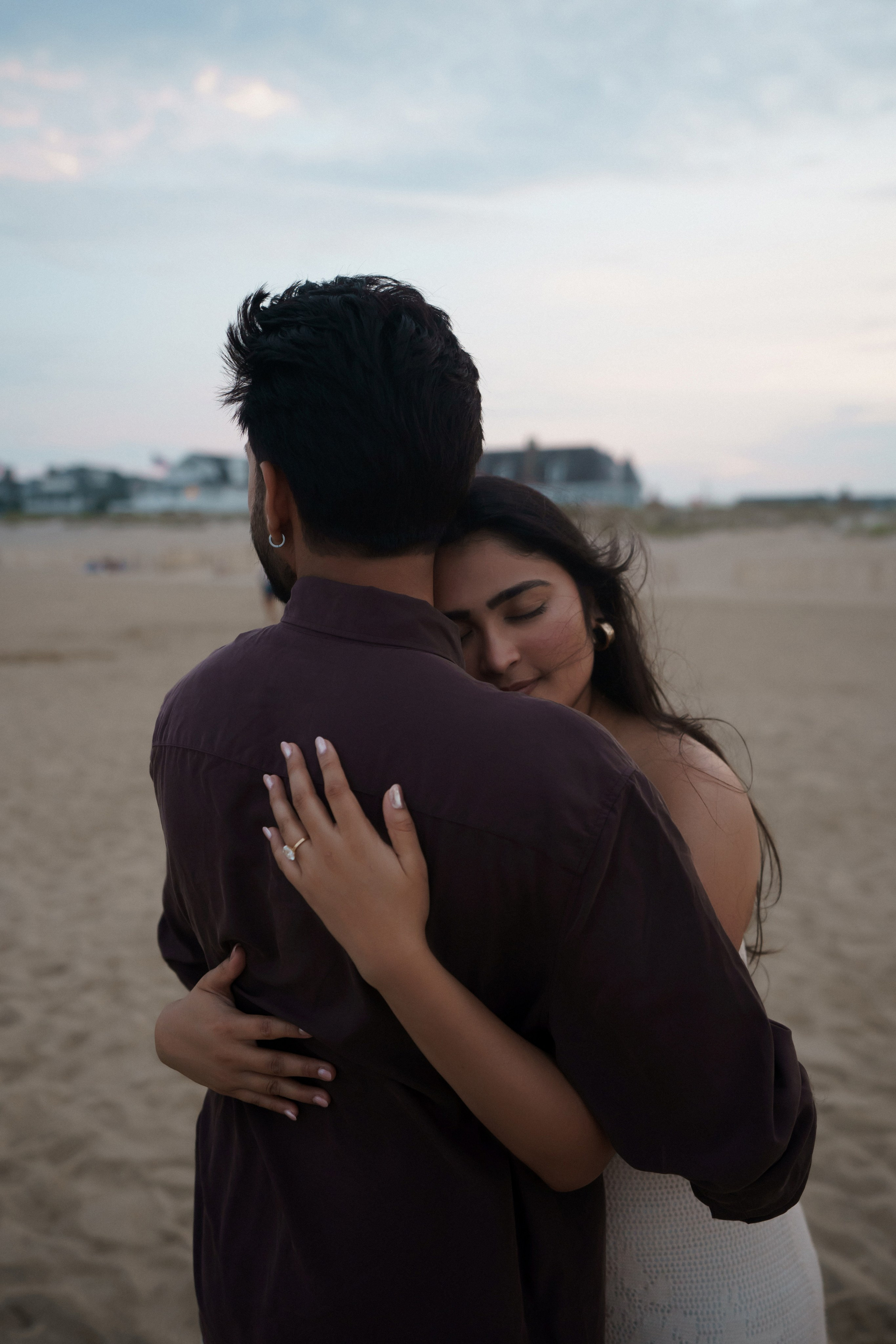Beach engagement. New York + travel photographer