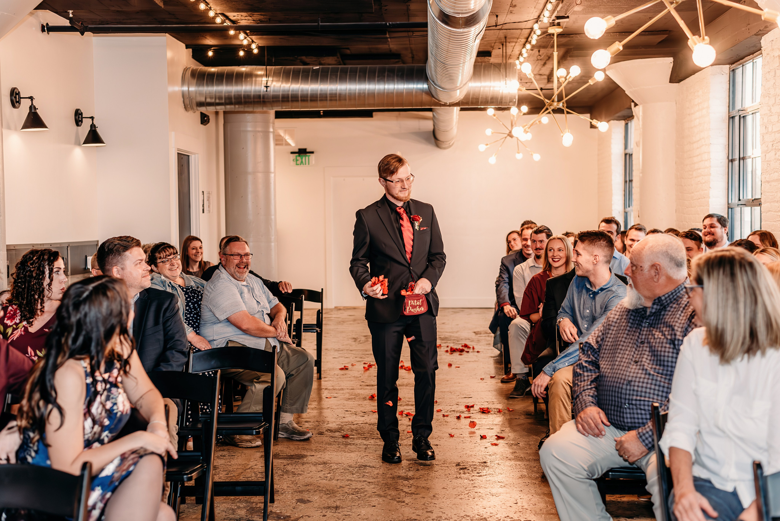 Bold & Dramatic Wedding at The Paper Mill on The Landing | Fort Wayne Wedding Photographer. Alexandria Danielle Photography | Fort Wayne & Indianapolis Wedding Photographer