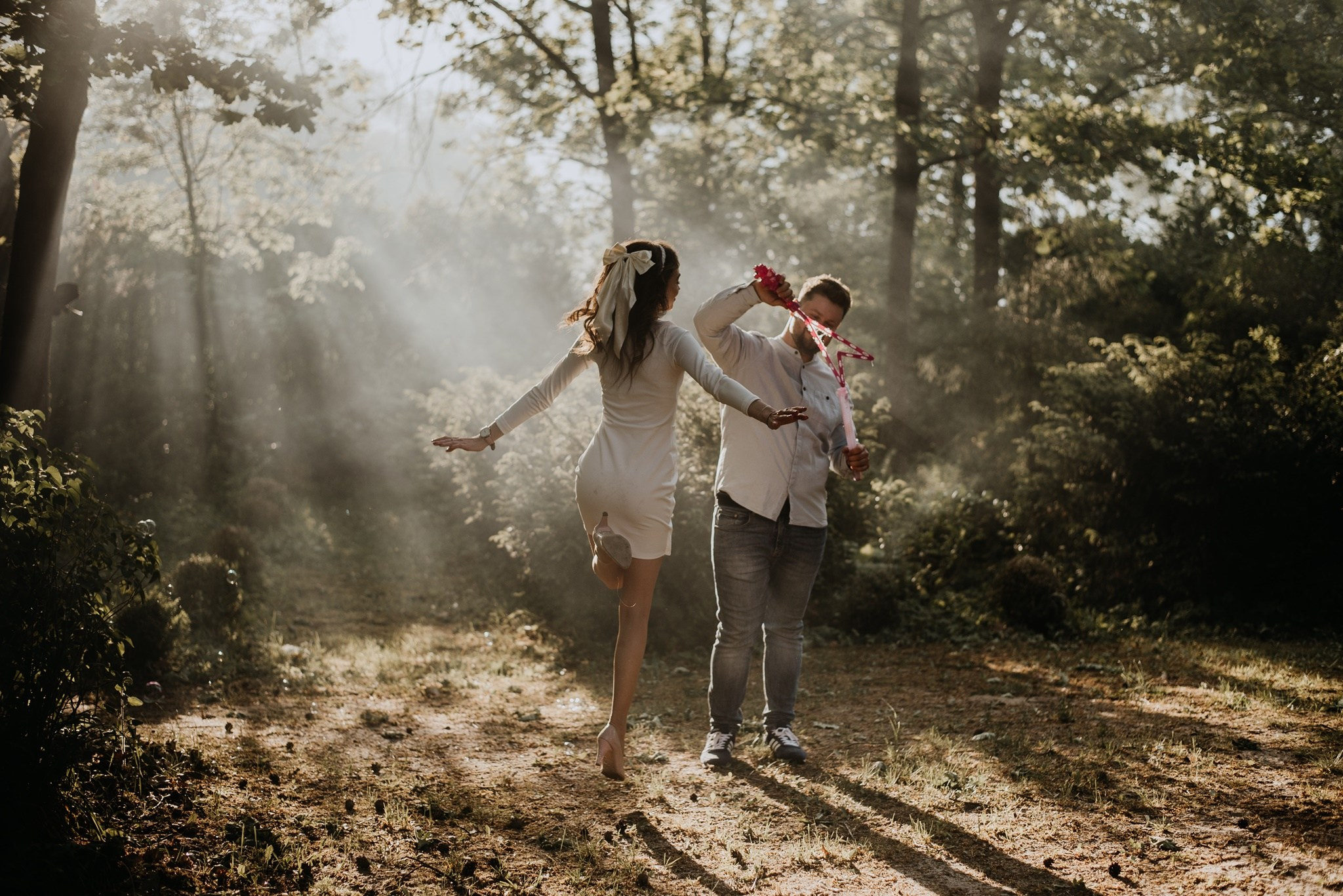Sesja narzeczeńska Ewelina i Paweł. Dominika Strachacka Fotografia | Fotograf ślubny i rodzinny Opole Lubelskie Lublin