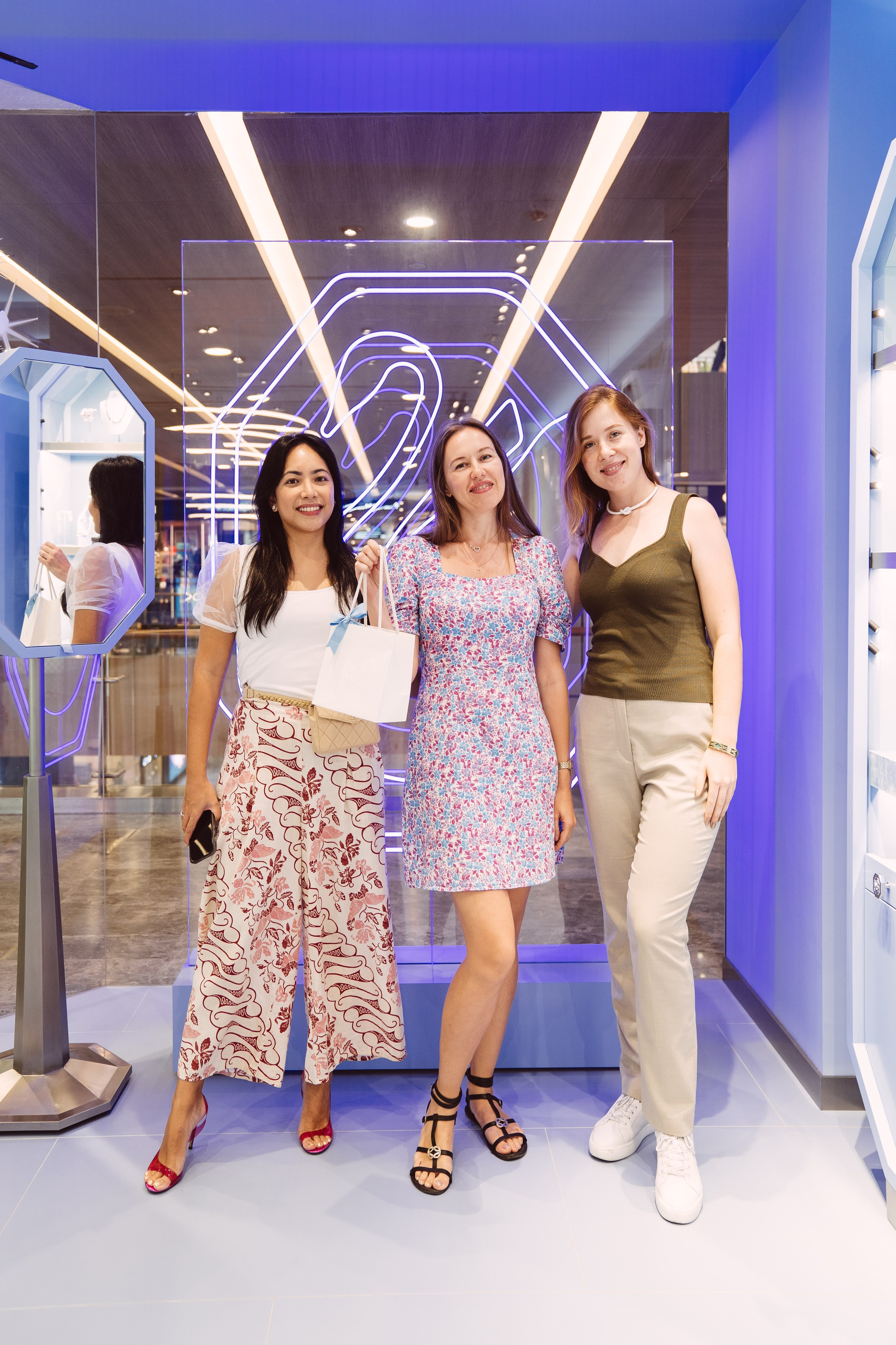 Swarovski event. Dasha in Singapore