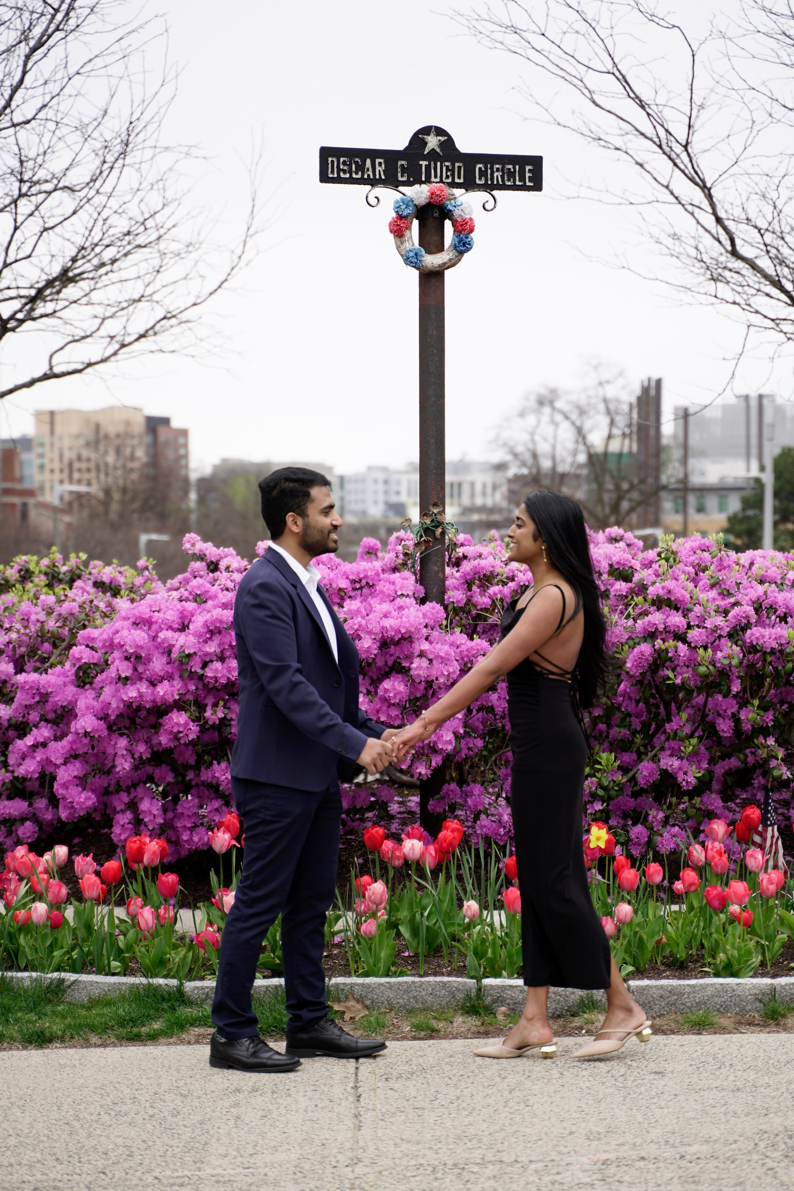Sarath and Aishwarya at Boston Medical School. Stefanovich Photography | Boston, MA