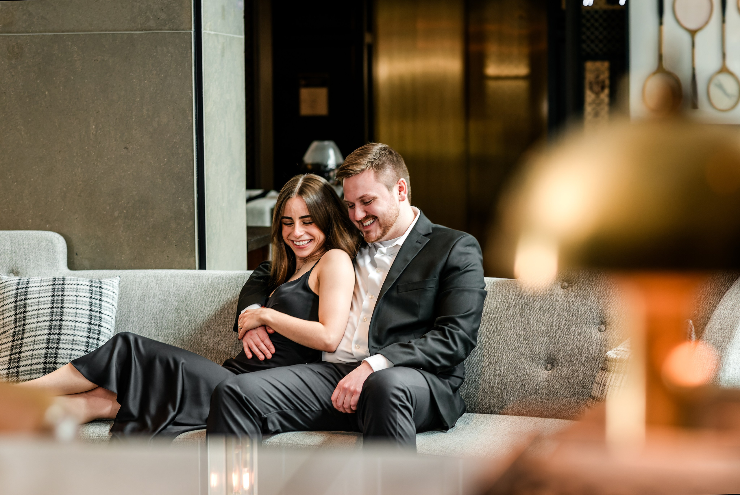 Romantic Engagement Session Purdue Memorial Union | Lafayette Indiana Photographer. Alexandria Danielle Photography | Fort Wayne & Indianapolis Wedding Photographer