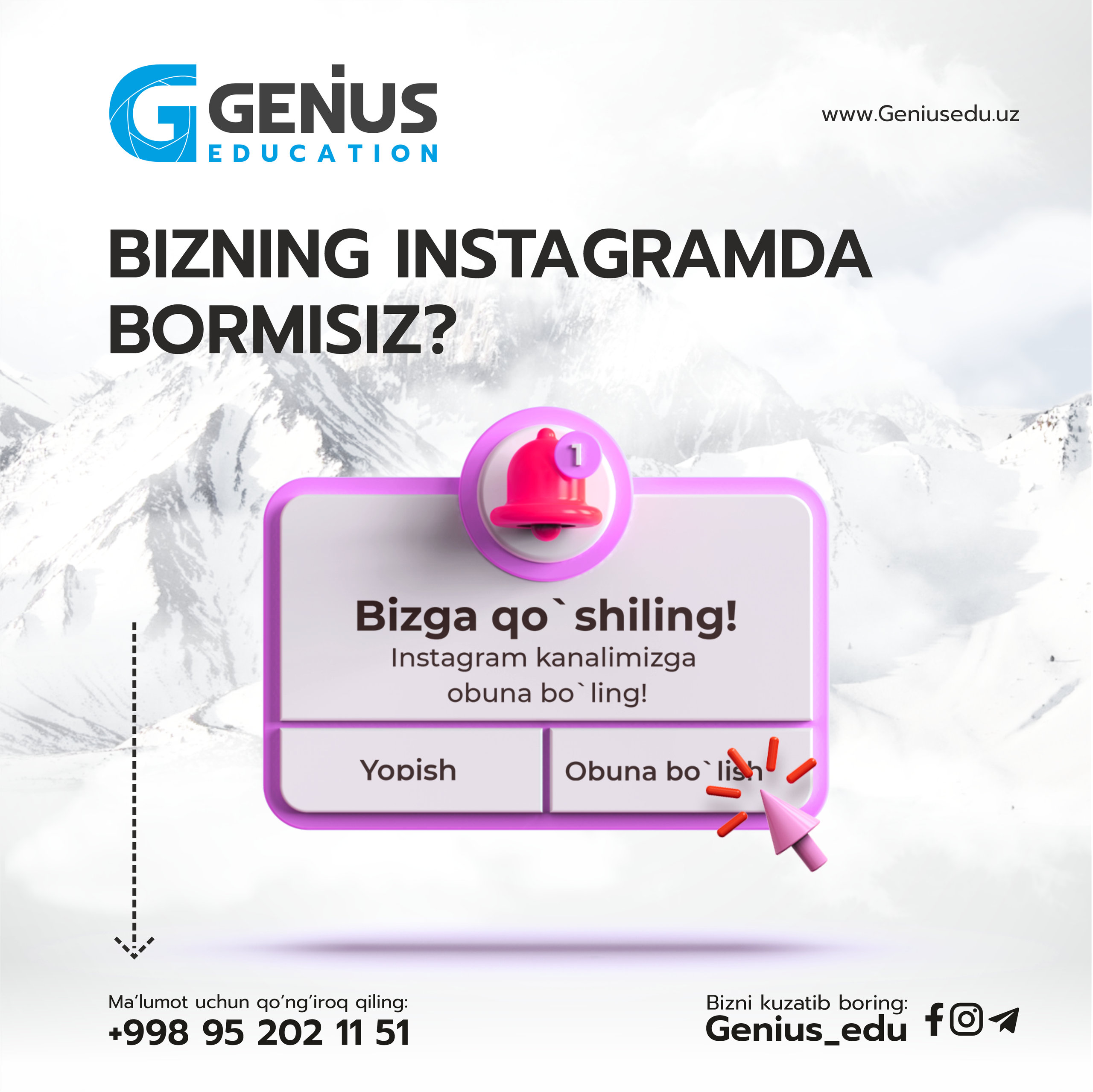 Genius Education. Dirov — Hayot Khodirov